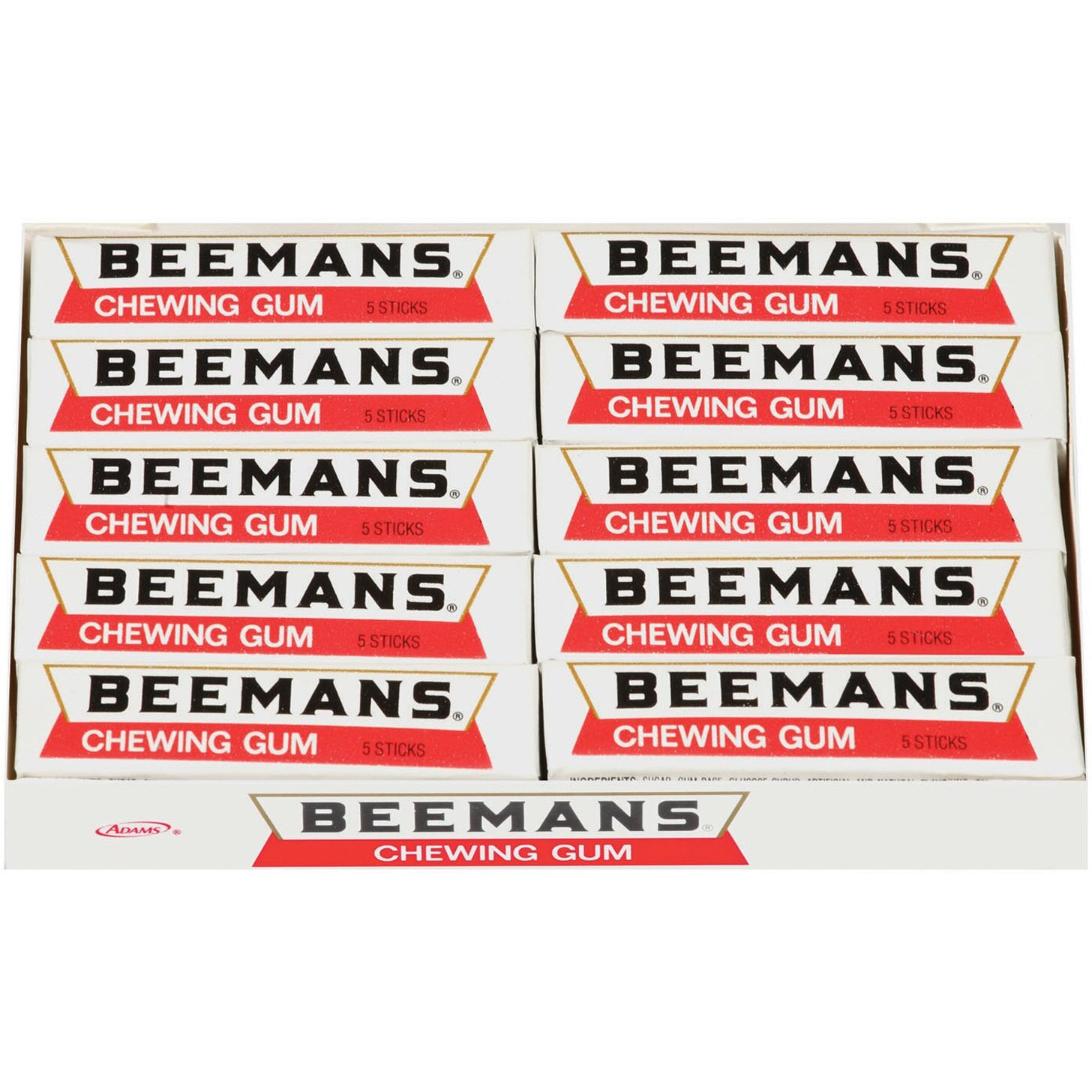 Beemans 5 Piece Chewing Gum, 20 Count