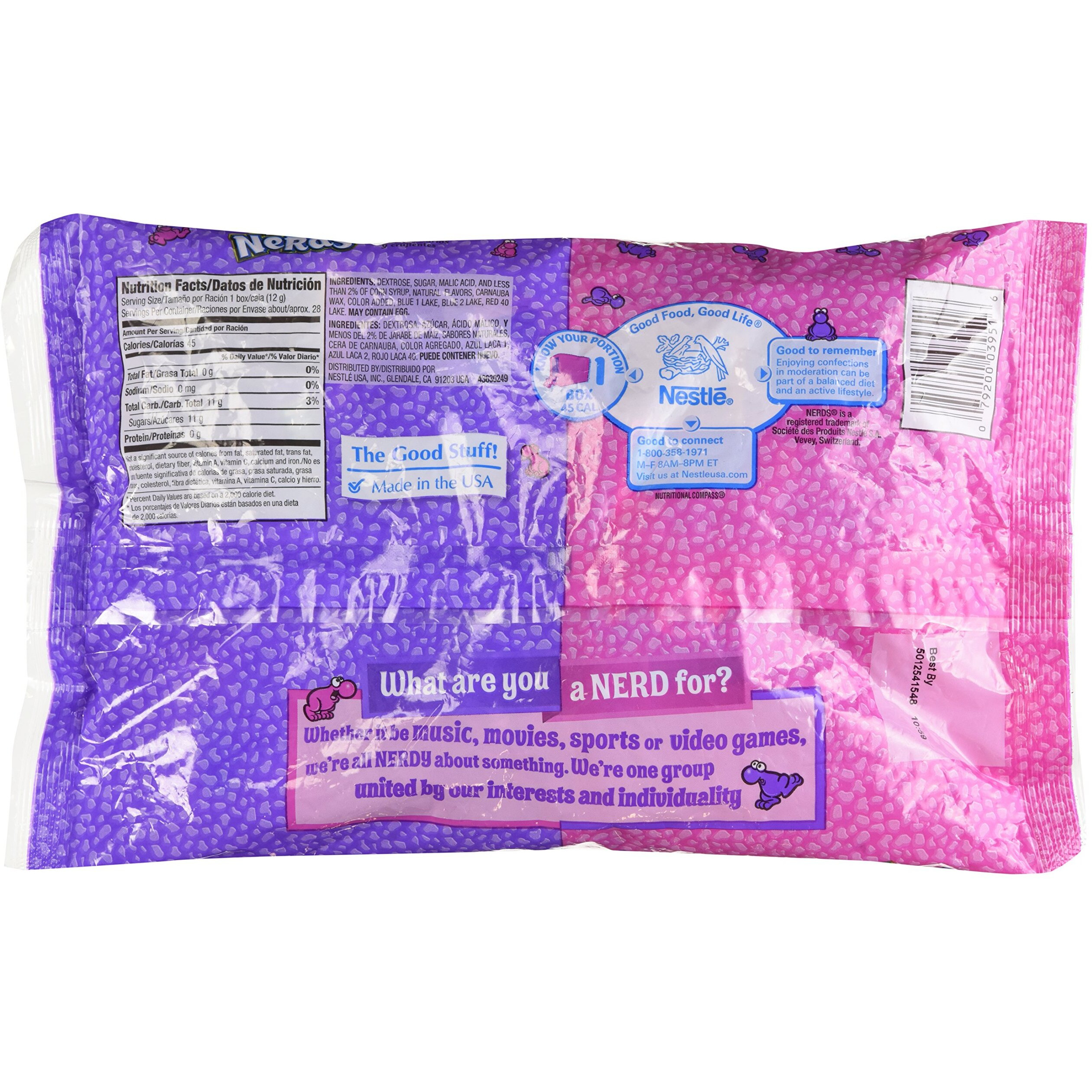 Wonka Grape & Strawberry Nerds - 12 Oz