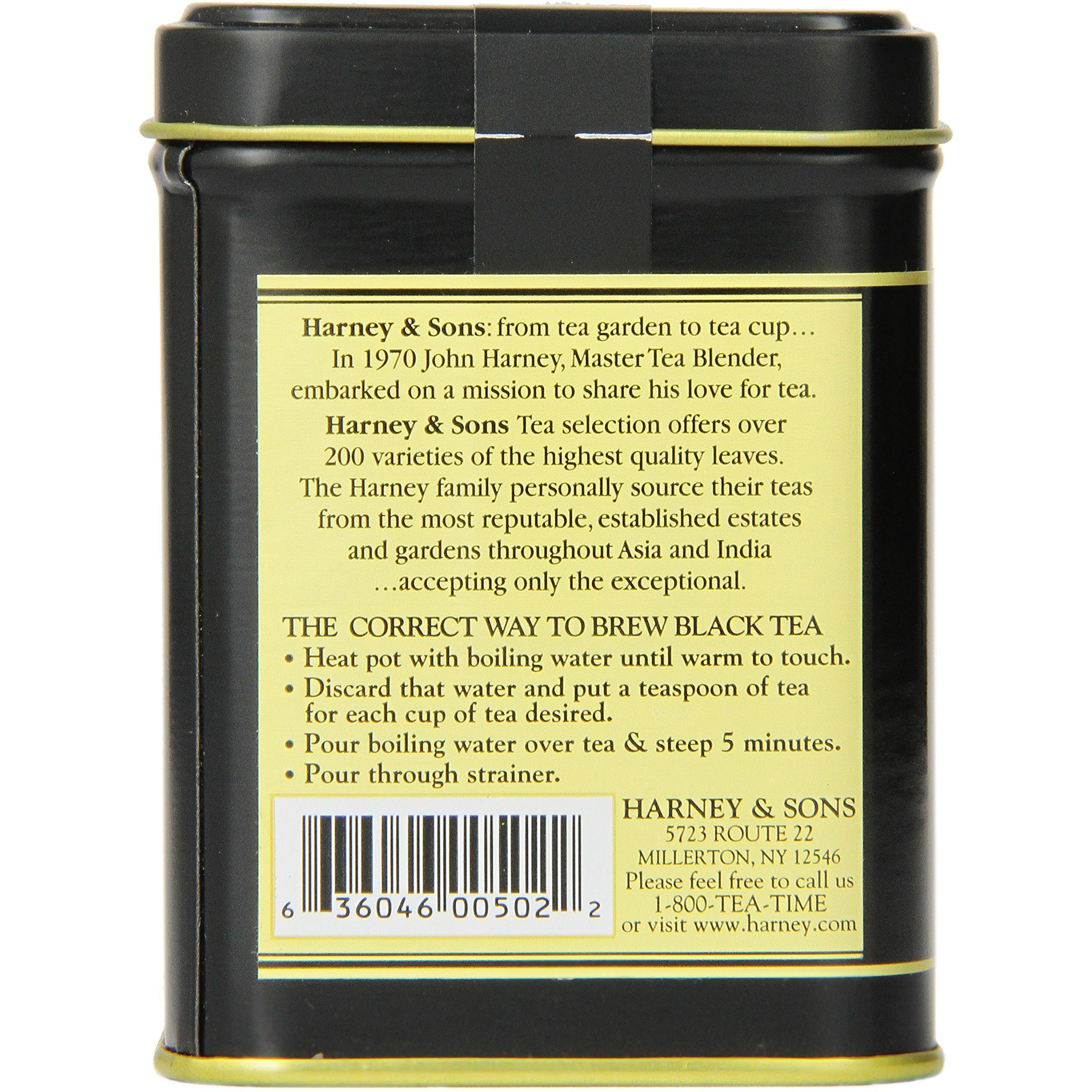 Harney & Sons Black Earl Grey Loose Leaf Tea, 4 Ounce