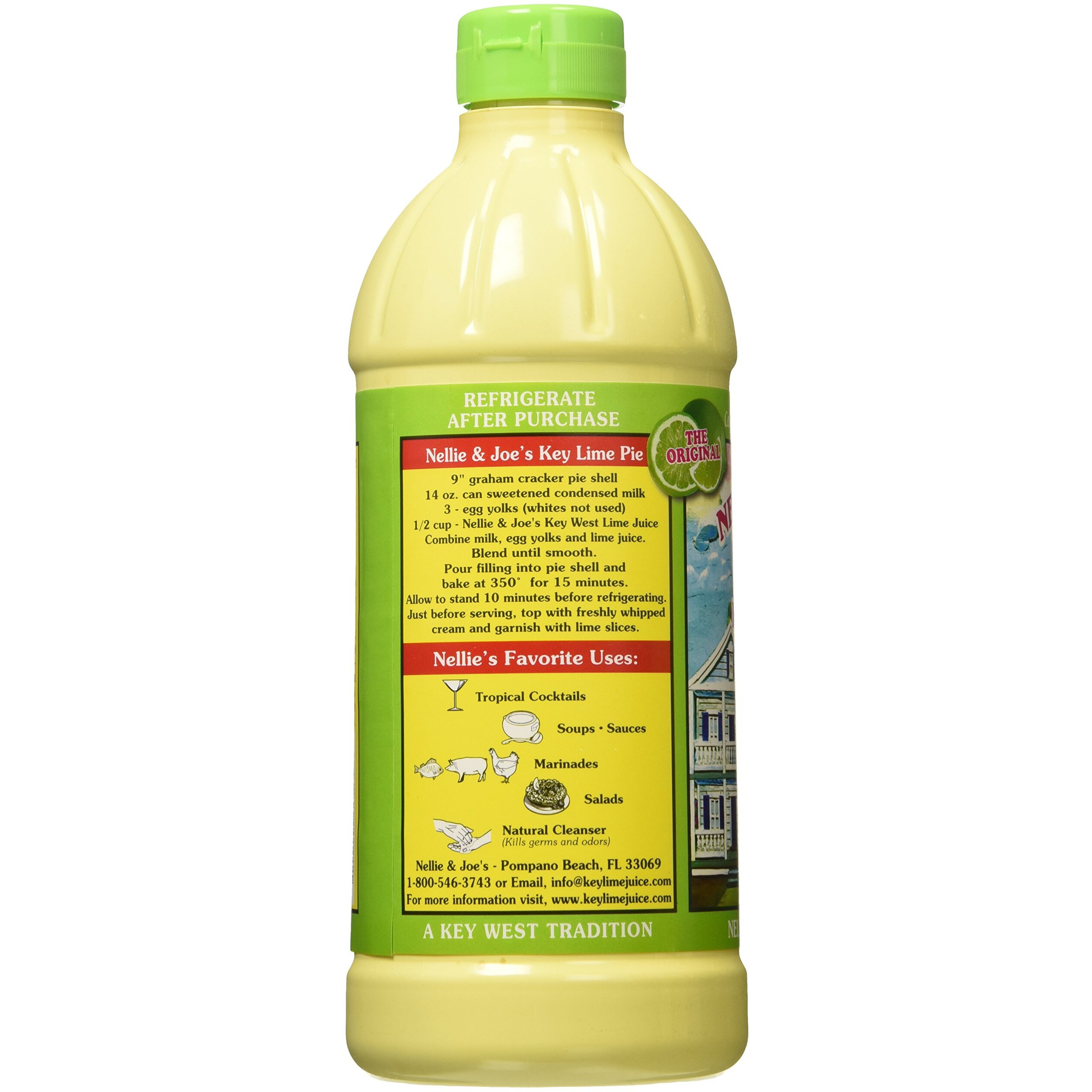Nellie & Joe Key West Lime Juice, 16 Fl Oz (Pack Of 3)