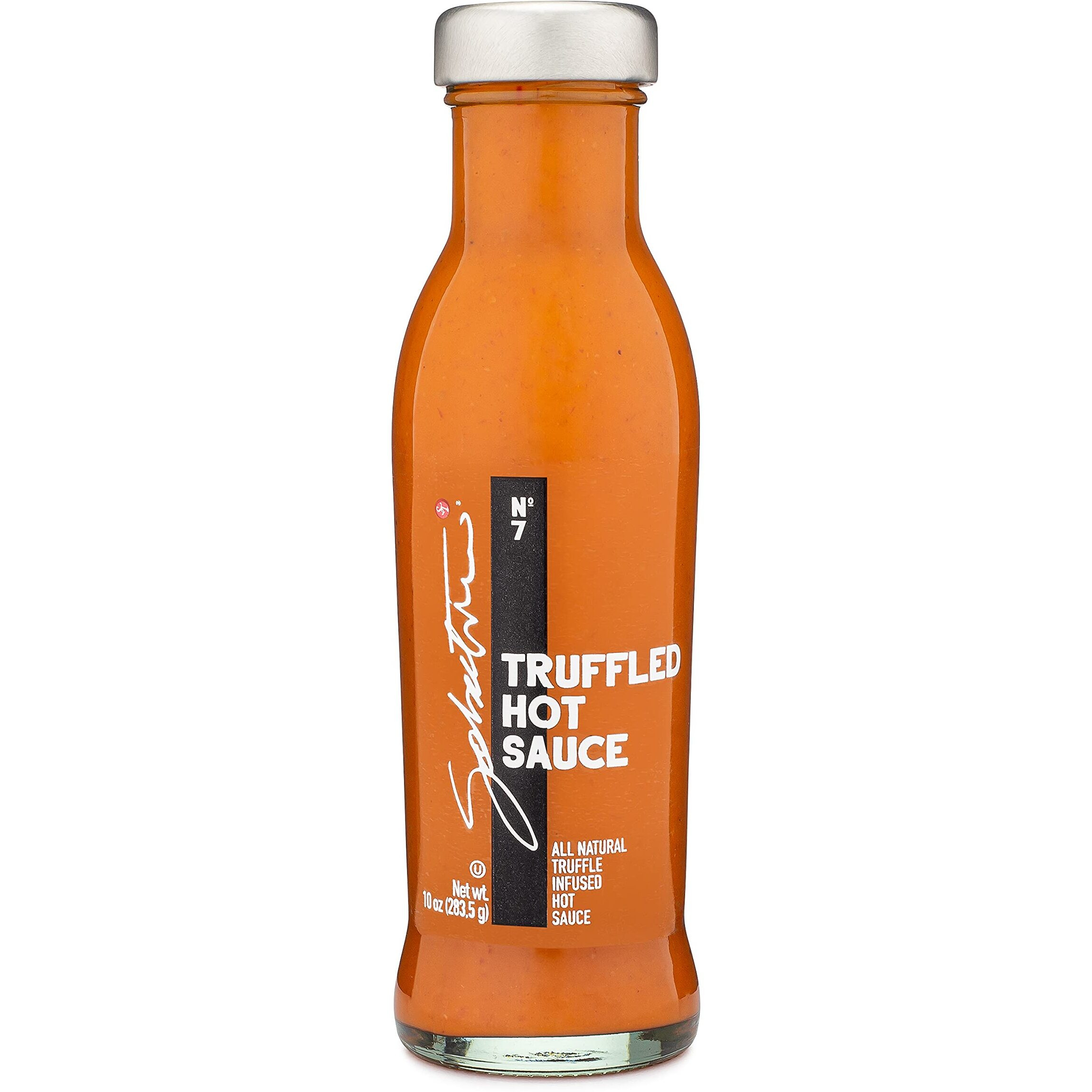 Sabatino Tartufi Truffle Hot Sauce, Gourmet Truffle Hot Sauce With Ripe Calabrian Chili Peppers, Infused With White Truffles, Kosher, Vegan, Vegetarian, Non-Gmo Project Certified, 10 Oz