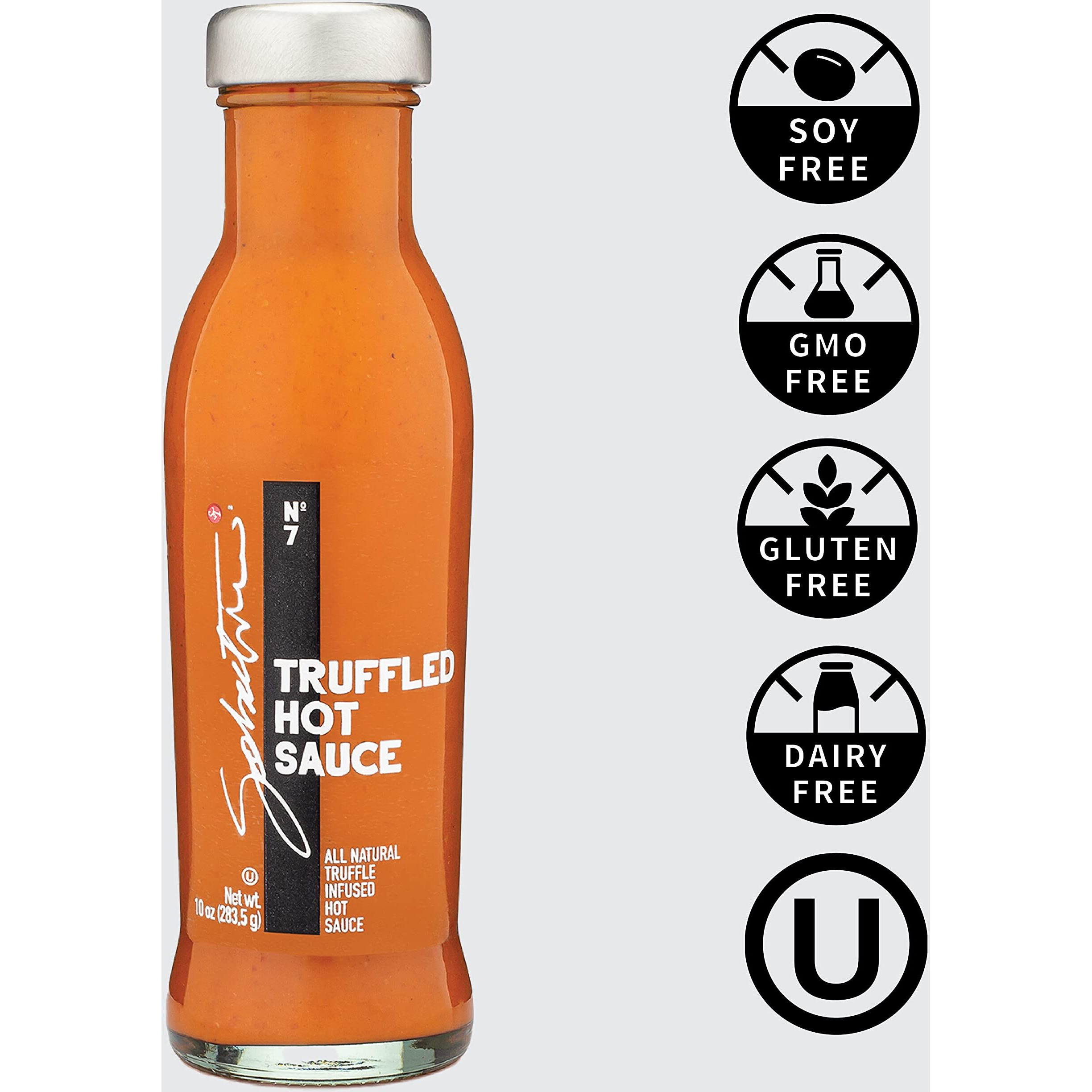 Sabatino Tartufi Truffle Hot Sauce, Gourmet Truffle Hot Sauce With Ripe Calabrian Chili Peppers, Infused With White Truffles, Kosher, Vegan, Vegetarian, Non-Gmo Project Certified, 10 Oz