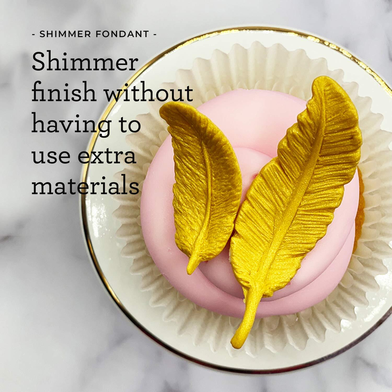 Satin Ice Gold Shimmer Fondant, Vanilla, 4.4 Ounces