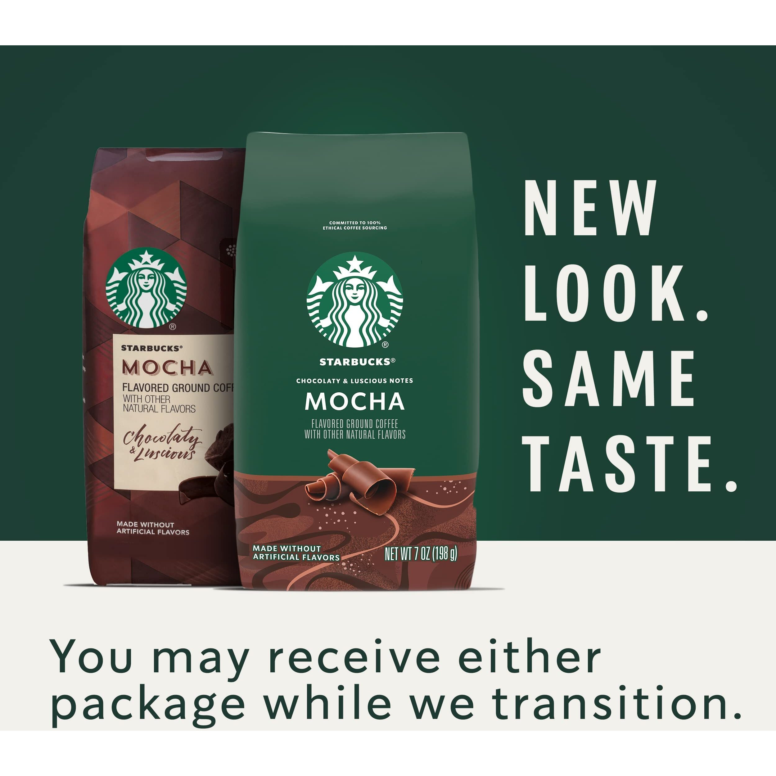 Starbucks Flavored Ground Coffee - Mocha - No Artificial Flavors - 1 Bag (11 Oz)