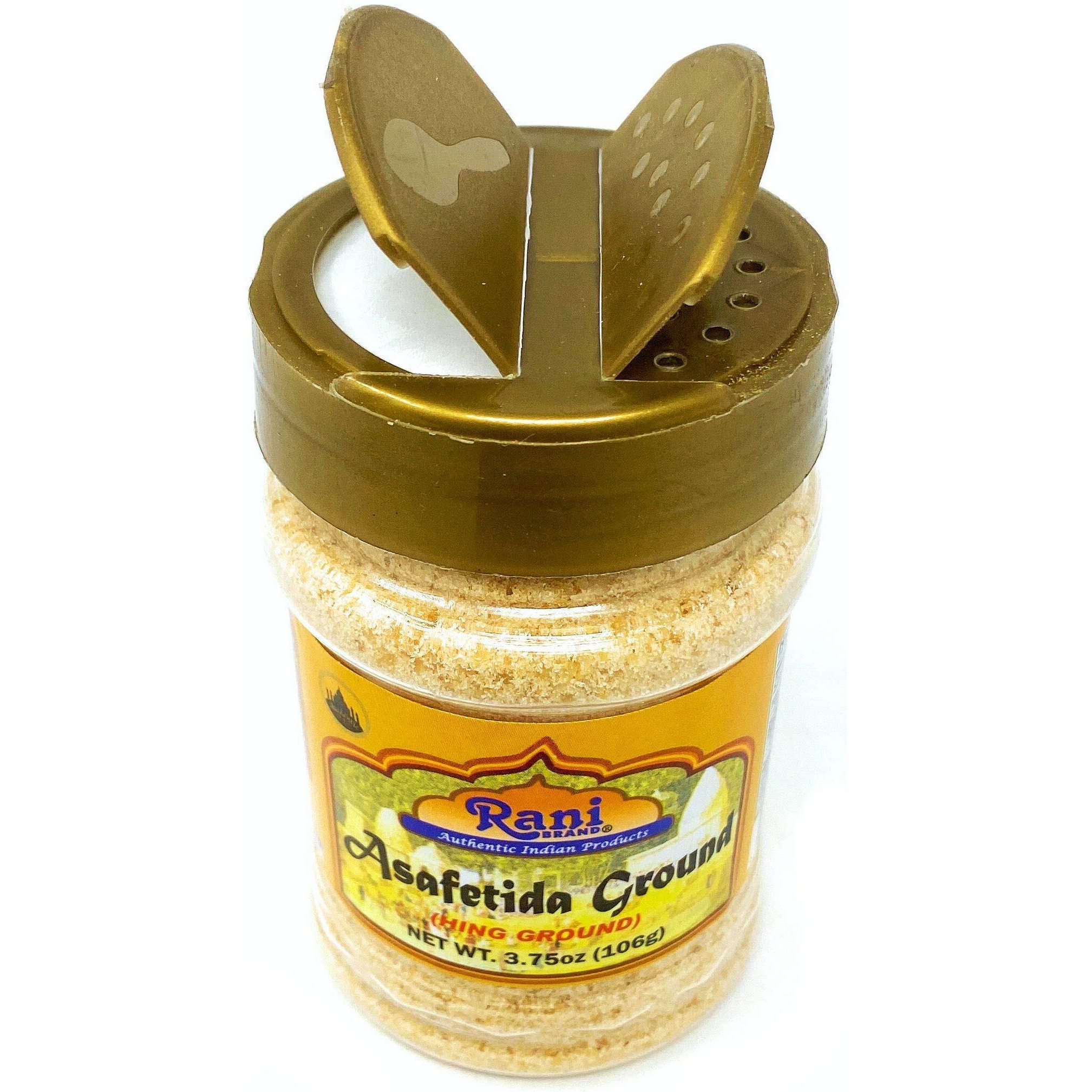 Rani Asafetida (Hing) Ground 3.75Oz (106G) Pet Jar ~ All Natural | Salt Free | Vegan | Non-Gmo | Asafoetida Indian Spice | Best For Onion Garlic Substitute
