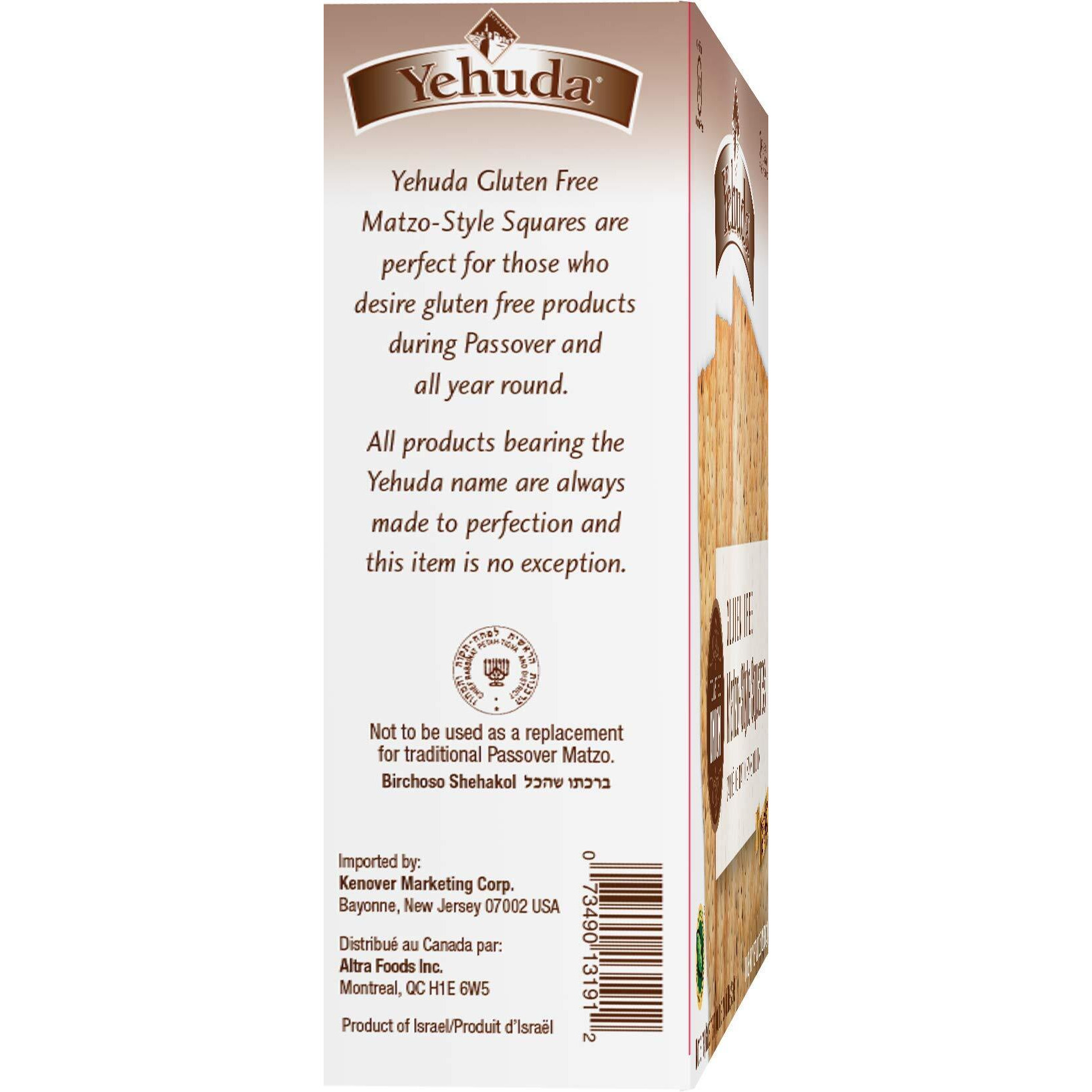 Yehuda Gluten-Free Matzo Squares Toasted Onion, 10.5 Ounce (Pack Of 3)