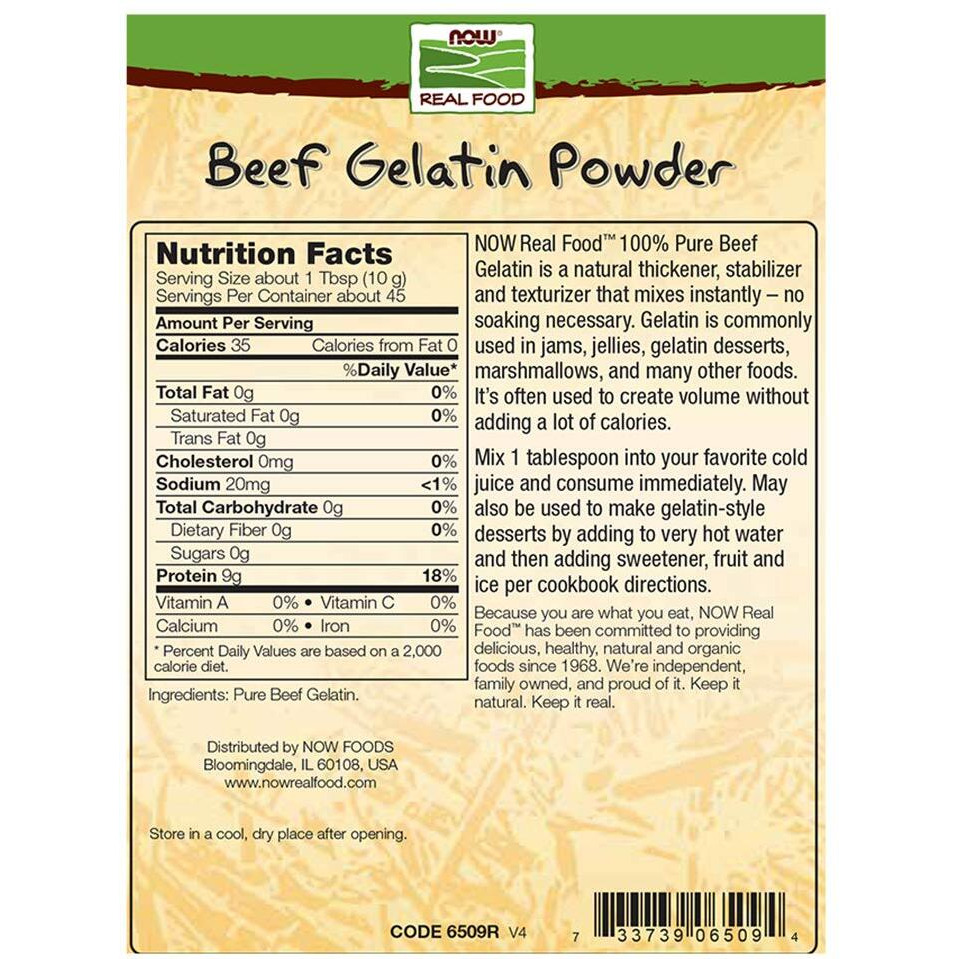 Now Foods Beef Gelatin Powder,16-Ounce(Pack Of 2)