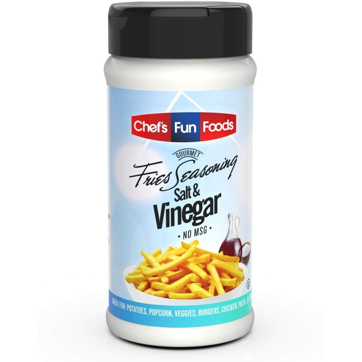 Gourmet Fries Seasonings Bottle, Salt And Vinegar, 12 Ounce