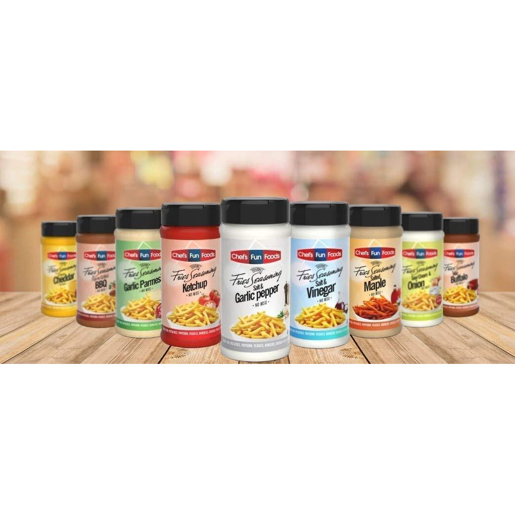 Gourmet Fries Seasonings Bottle, Salt And Vinegar, 12 Ounce