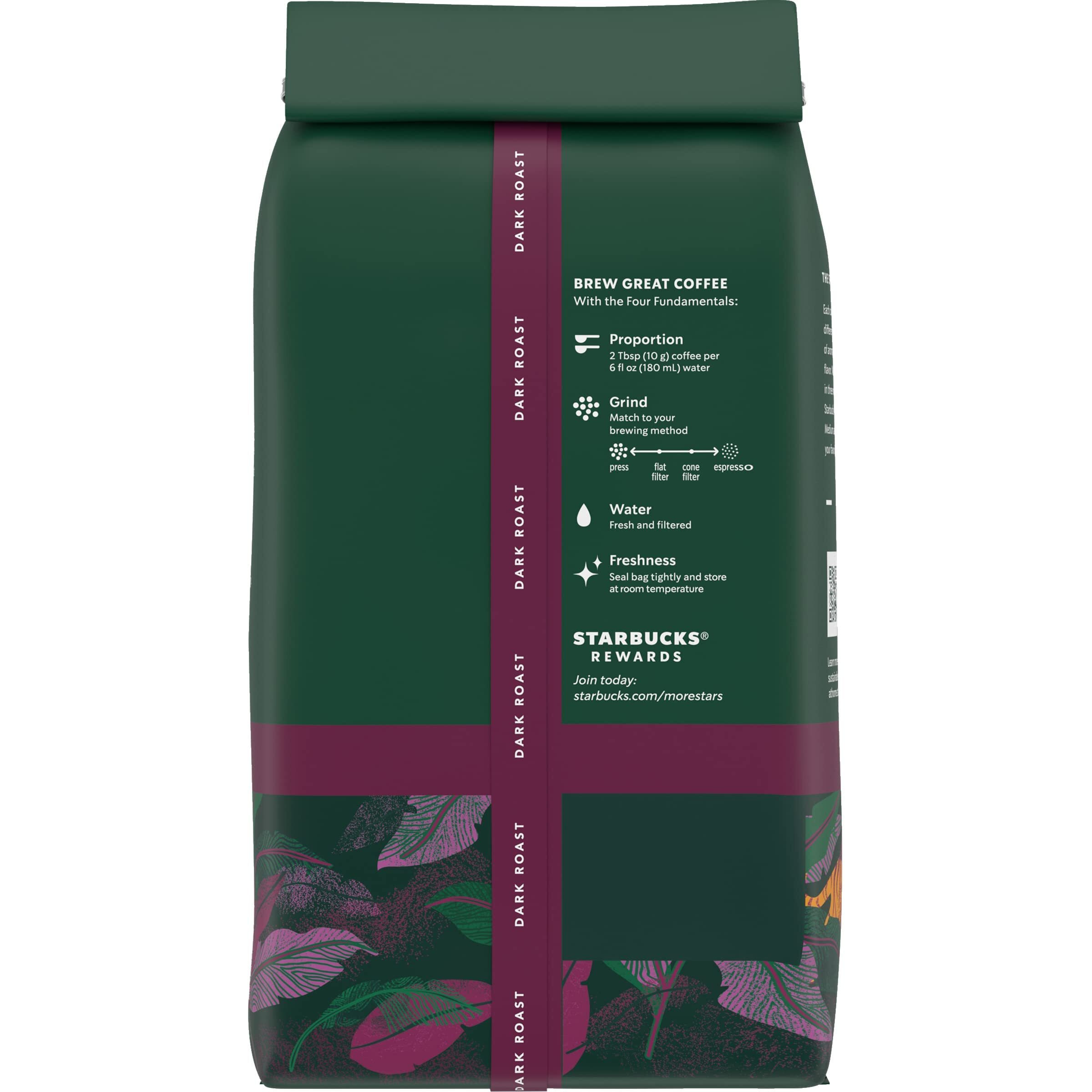 Starbucks Sumatra Coffee, Whole Bean, 12-Ounce Bags (Pack Of 3)
