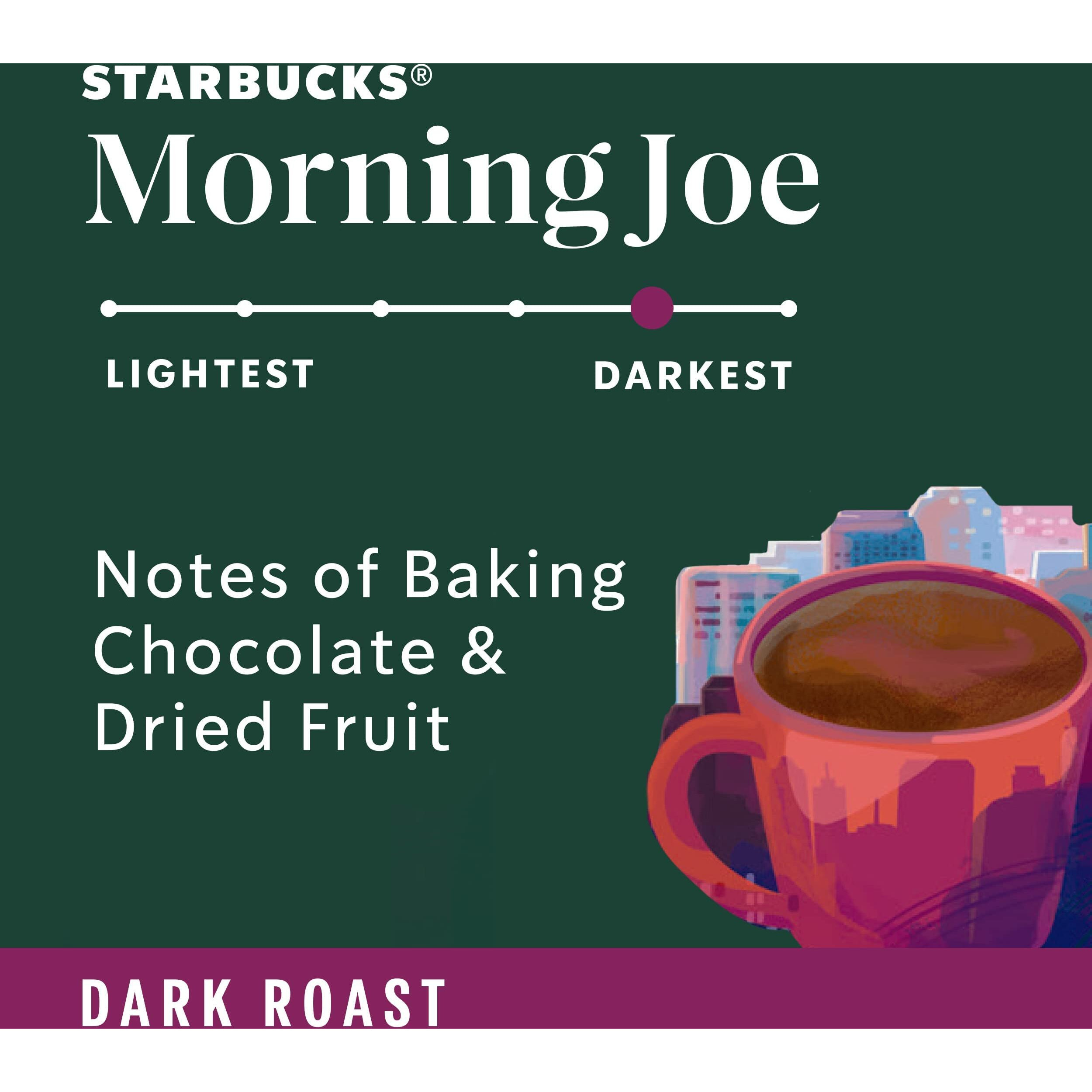 Starbucks Morning Joe Gold Coast Dark Roast Ground Coffee, 12 Ounce (Pack Of 6)
