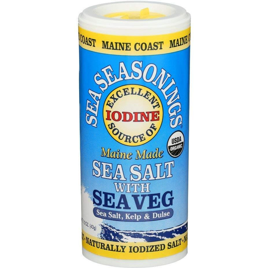Sea Salt With Sea Veg 1.5 Oz Shaker - Sea Seasonings - Organic