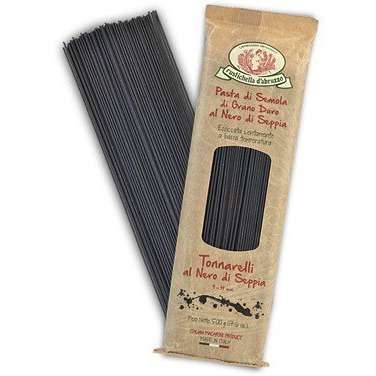 Rustichella D'Abruzzo Durum Wheat Black Squid Ink Tonnarelli Pasta - 17.6 Oz (1 Pack)
