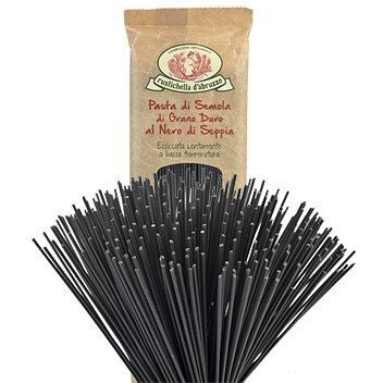 Rustichella D'Abruzzo Durum Wheat Black Squid Ink Tonnarelli Pasta - 17.6 Oz (1 Pack)