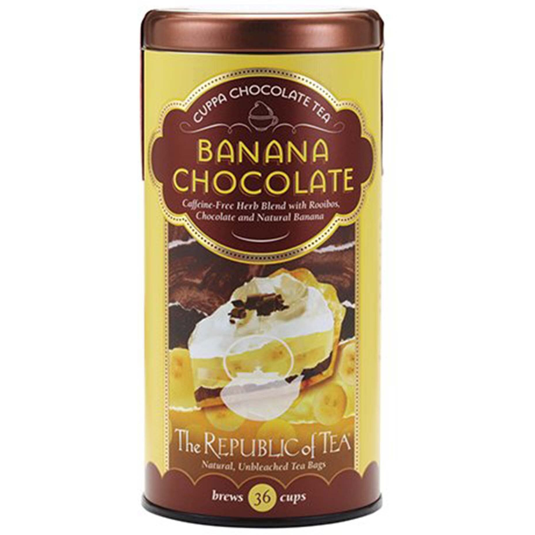 Republic Of Tea Banana Chocolate Red Tea, 36 Ct