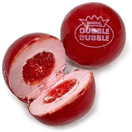 Very Cherry Dubble Bubble Gumballs | Candy Filled Bubble Gum Balls 1"" | 1.5 Pounds