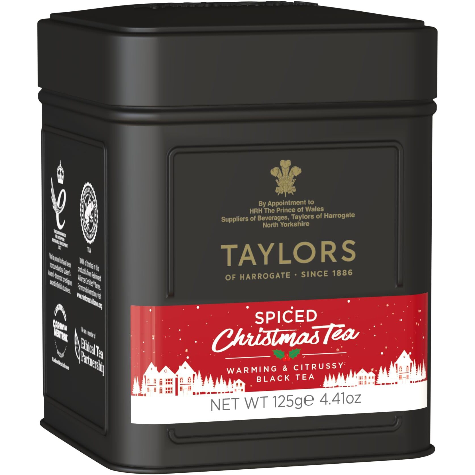 Taylors Of Harrogate Spiced Christmas Loose Leaf, 4.41 Ounce Tin