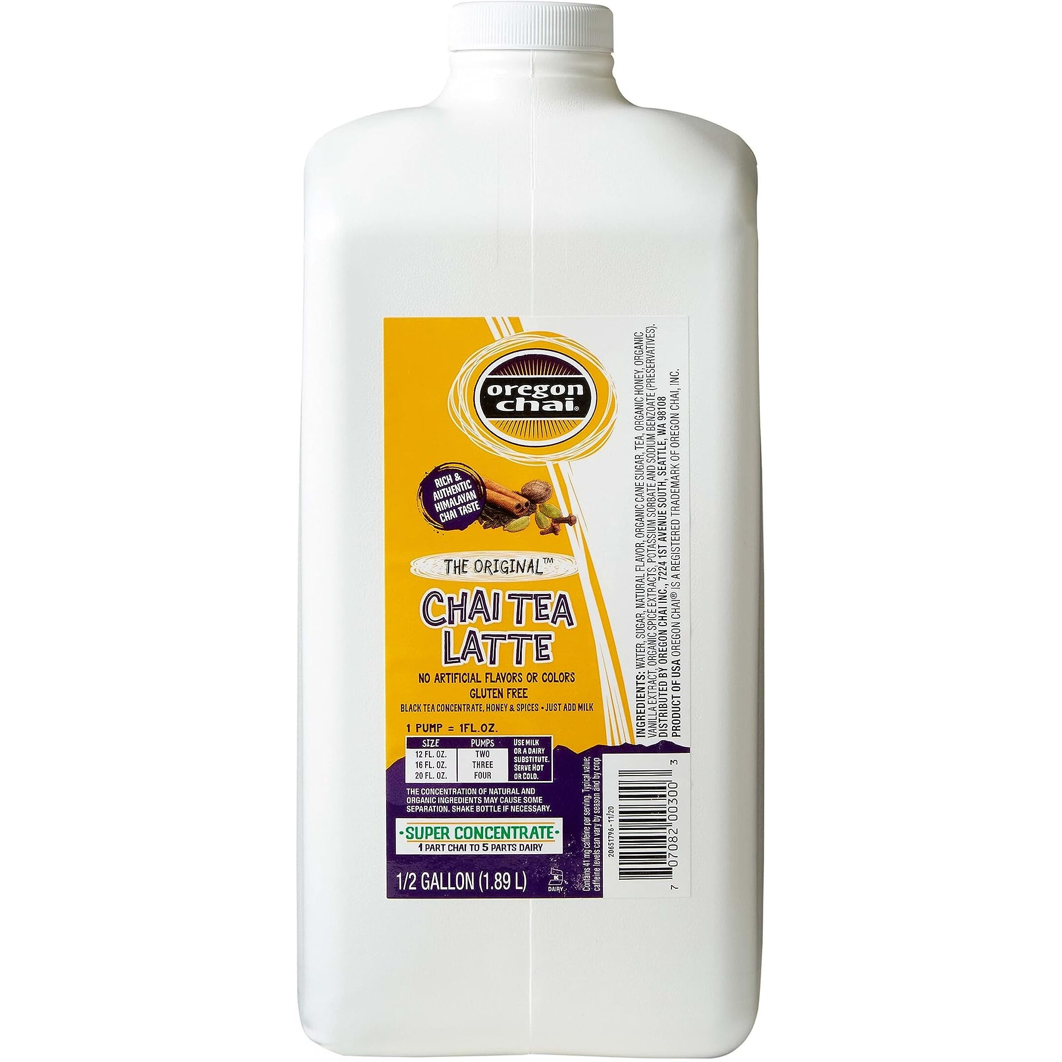 Oregon Chai Original Super Concentrate, 64 Fluid Ounce (Pack Of 1)