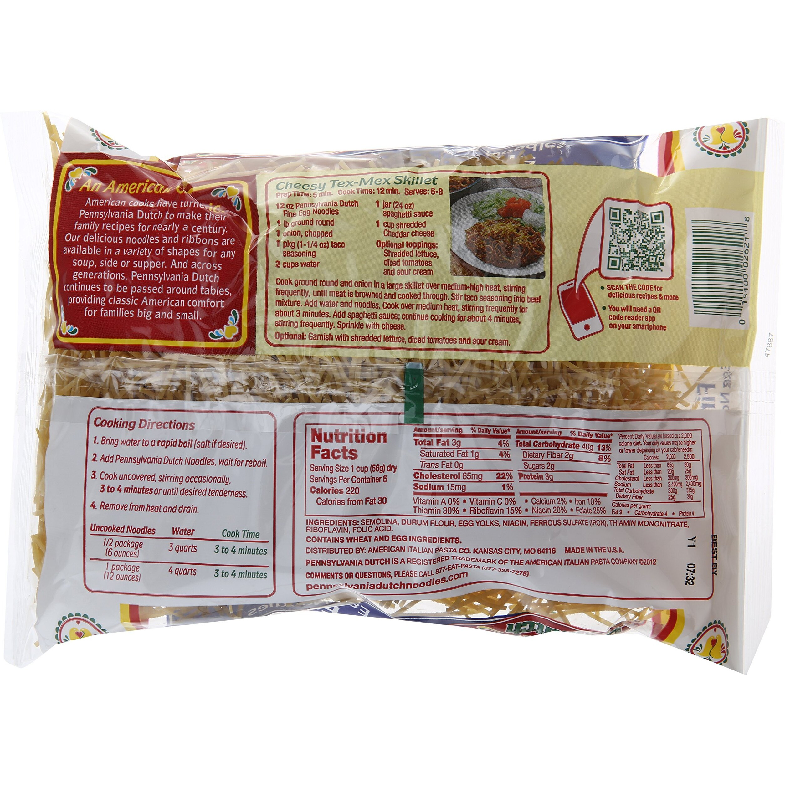 Pennsylvania Dutch Fine Egg Noodles 12 Oz