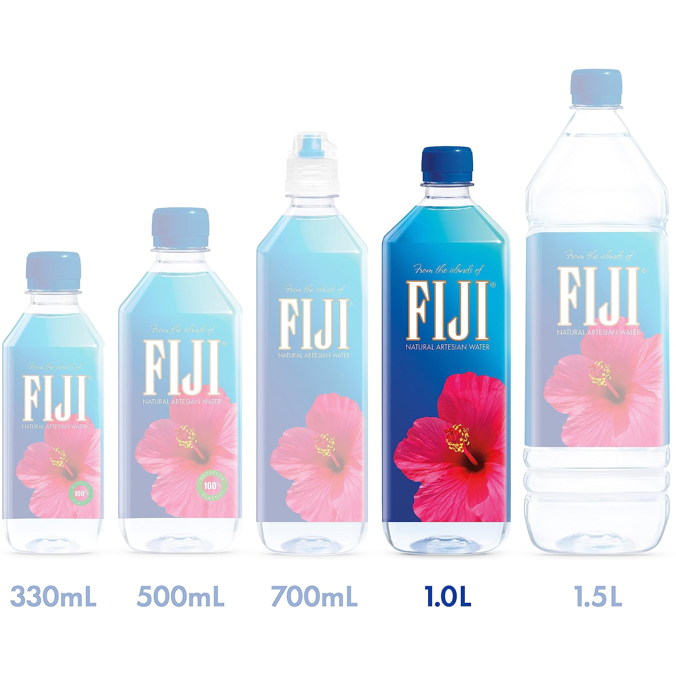 Fiji Natural Artesian Bottled Water 1 Liter / 33.8 Fl Ounce (Pack Of 12)