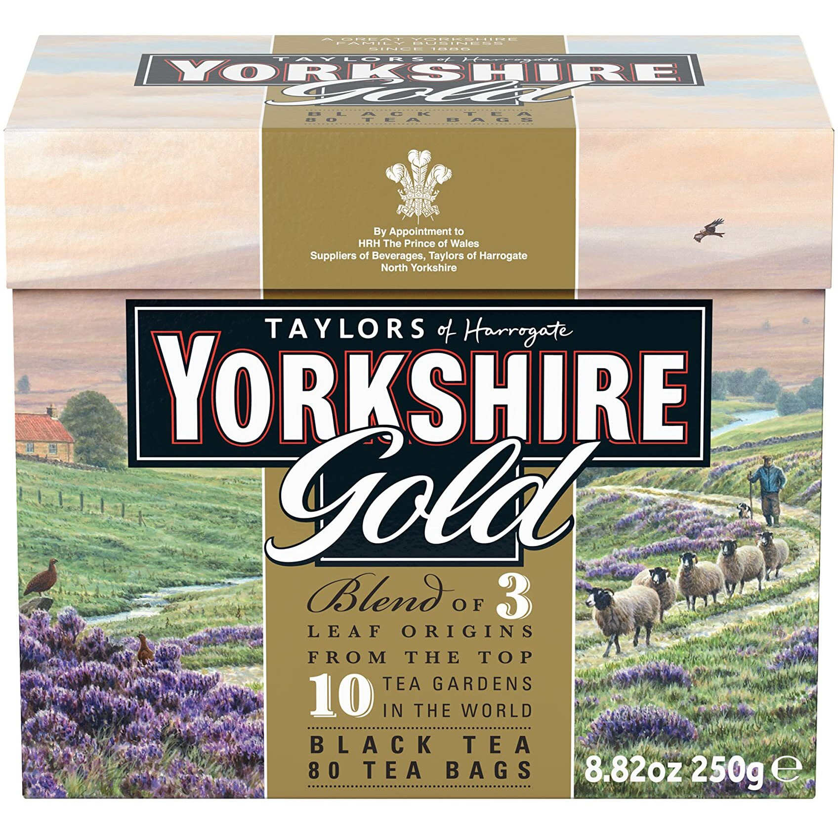 Taylors Of Harrogate Yorkshire Gold, 80 Teabags, (Pack Of 5)