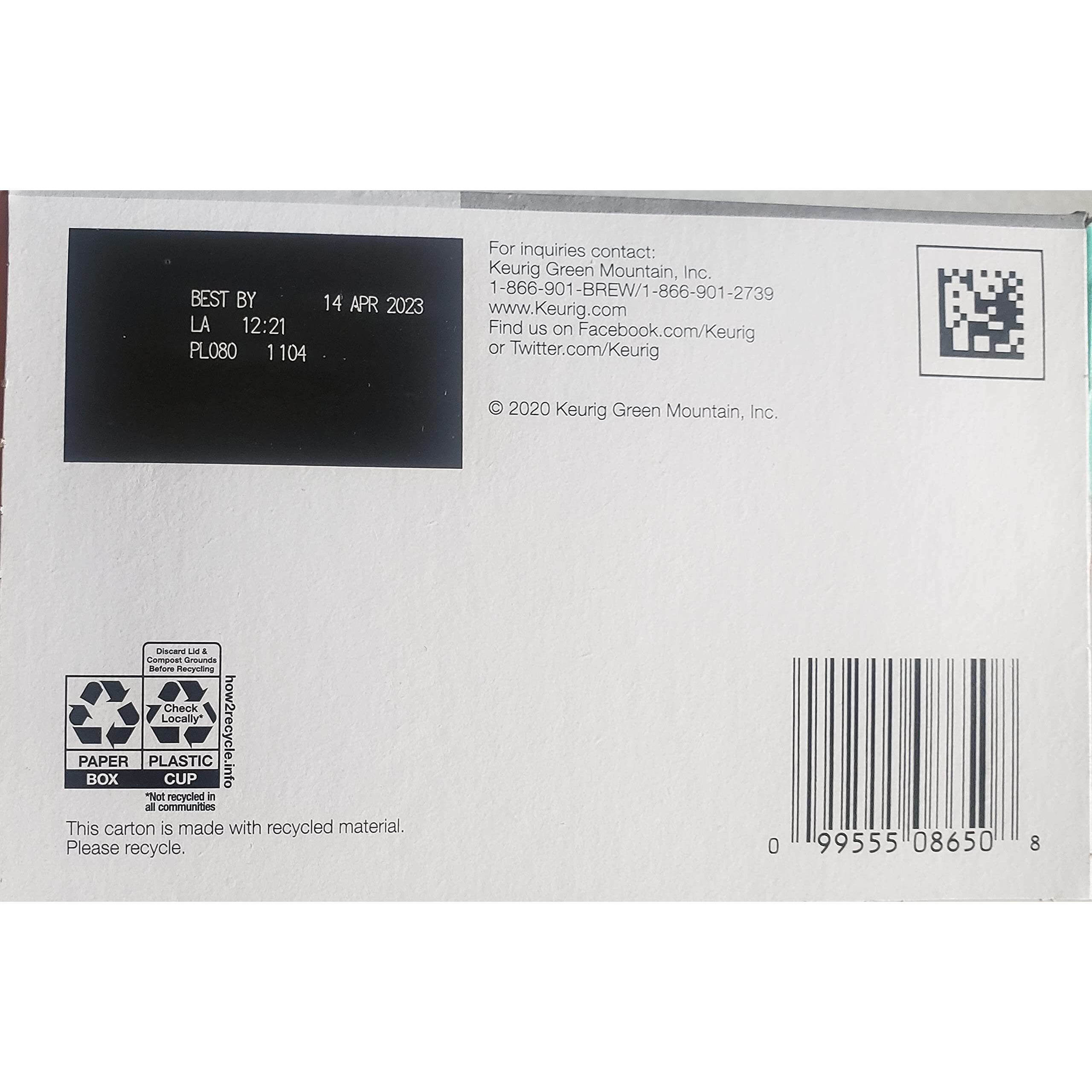 Donut Shop Nutty Caramel Coffee K-Cups, 12 Ct. Box (Retail Packaging)