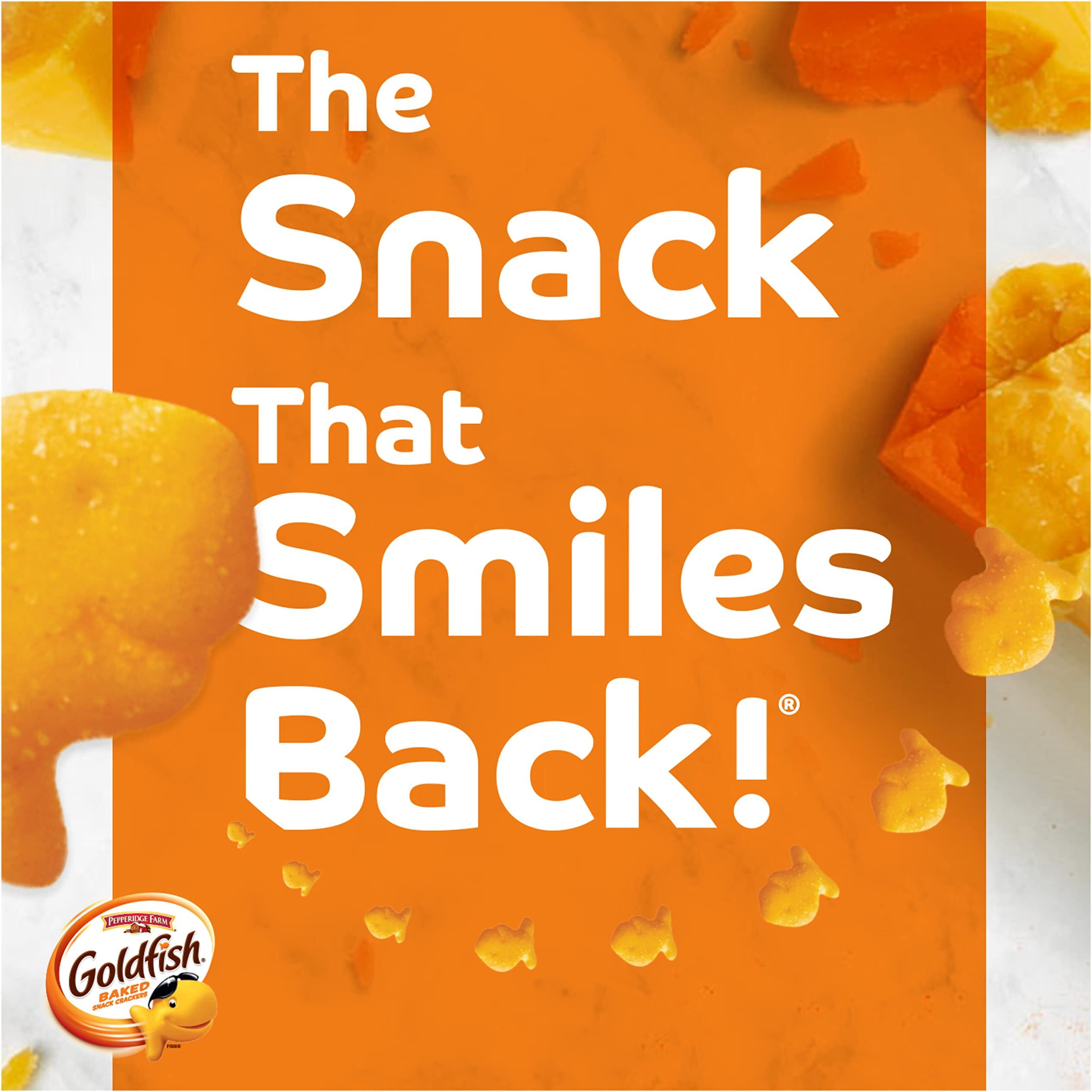 Pepperidge Farm Goldfish Cheddar Crackers, 1.5 Oz. Snack Packs, 30 Count