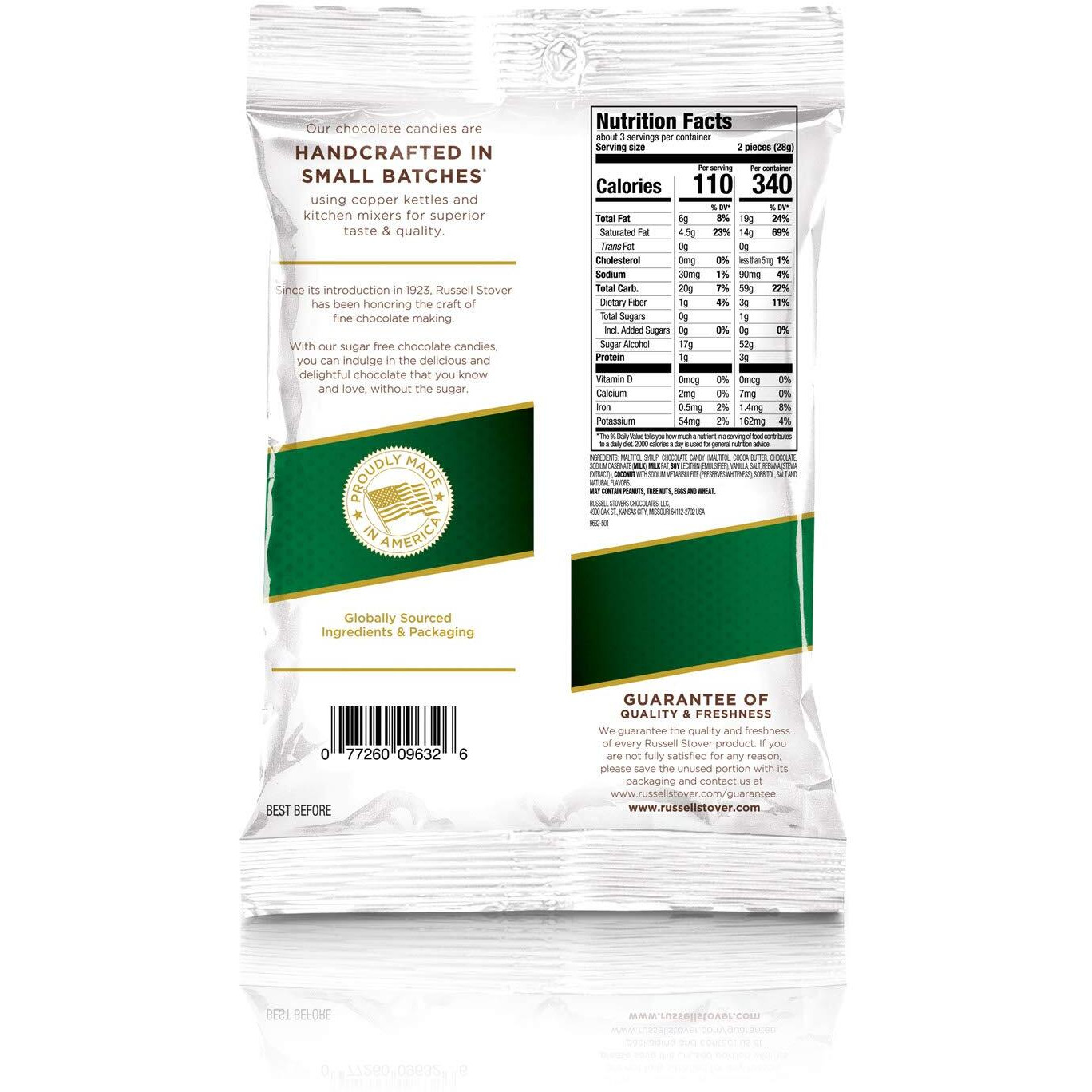 Russell Stover Candies Sugar Free Coconut, 3 Ounce Bag