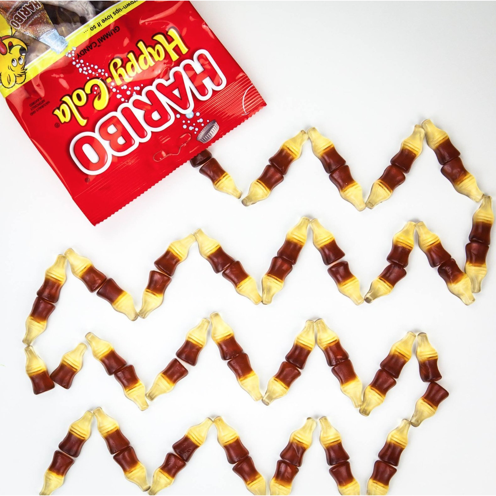 Haribo Gummi Candy, Happy-Cola 5 Oz. Bag (Pack Of 12)