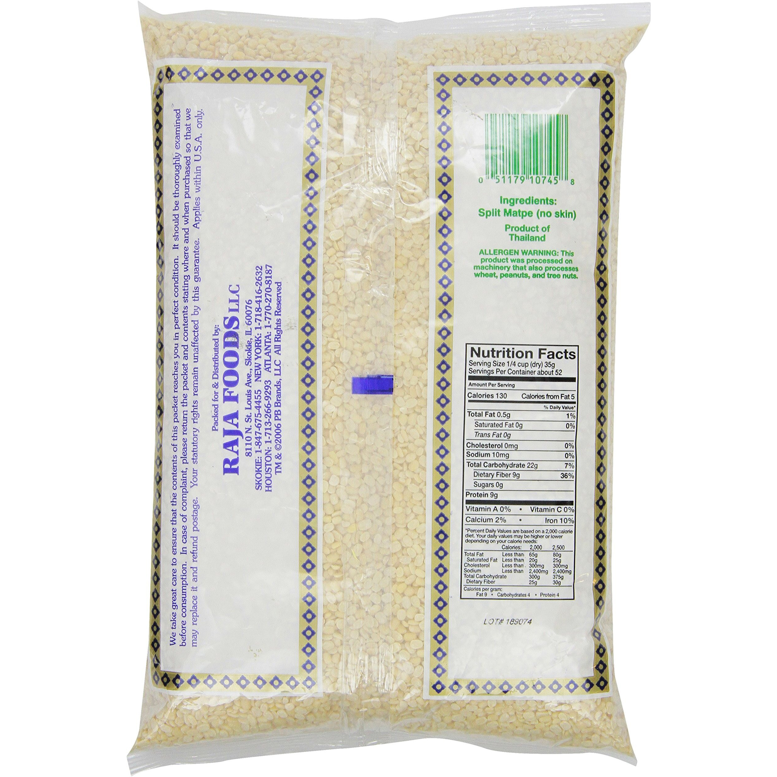 Swad Urad Dal Matpe Beans, Split, 4 Pound