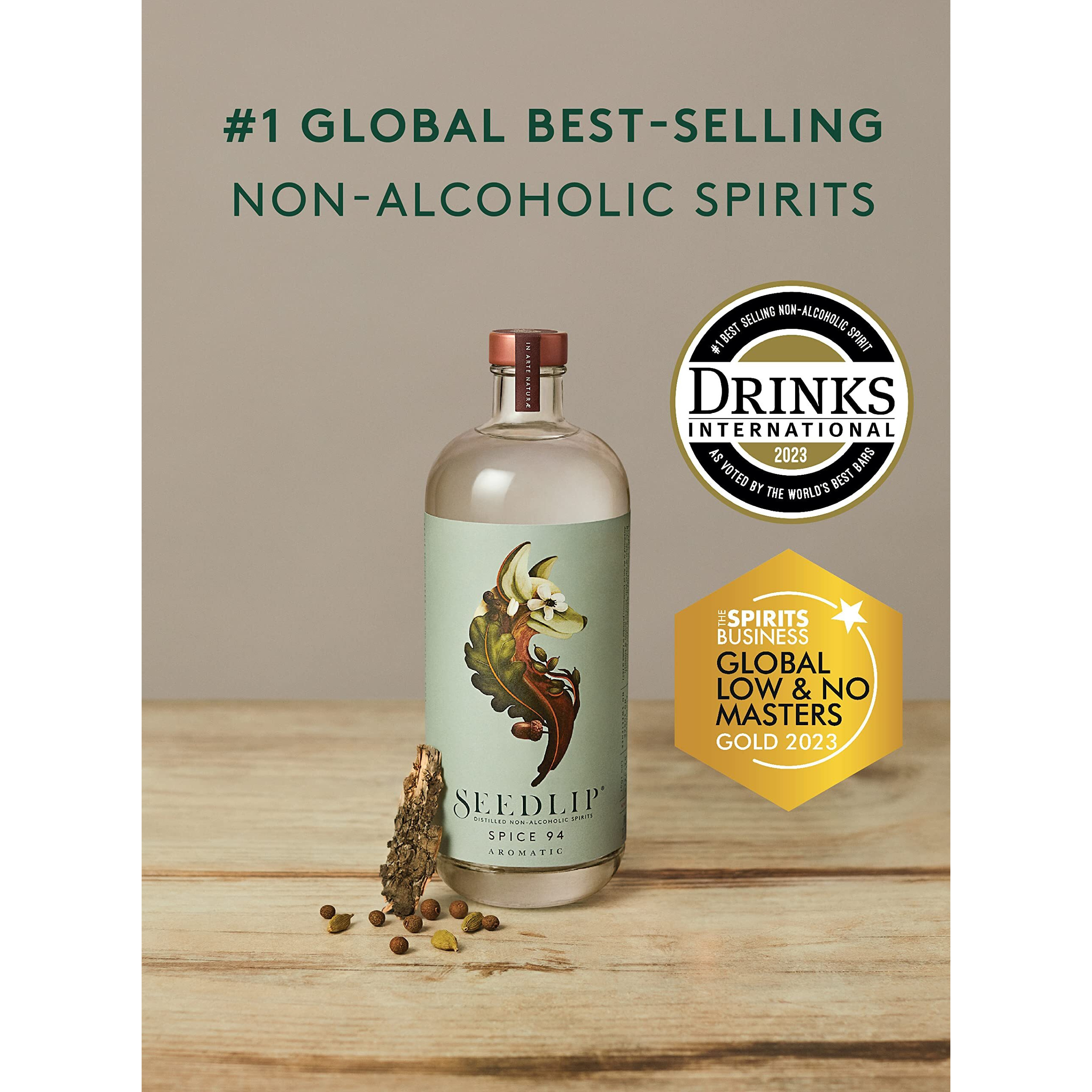 Seedlip Spice 94 - Non-Alcoholic Spirit | Calorie Free, Sugar Free | Spirit Alternative | Alcohol Free Cocktails | 23.7Fl Oz (700Ml)