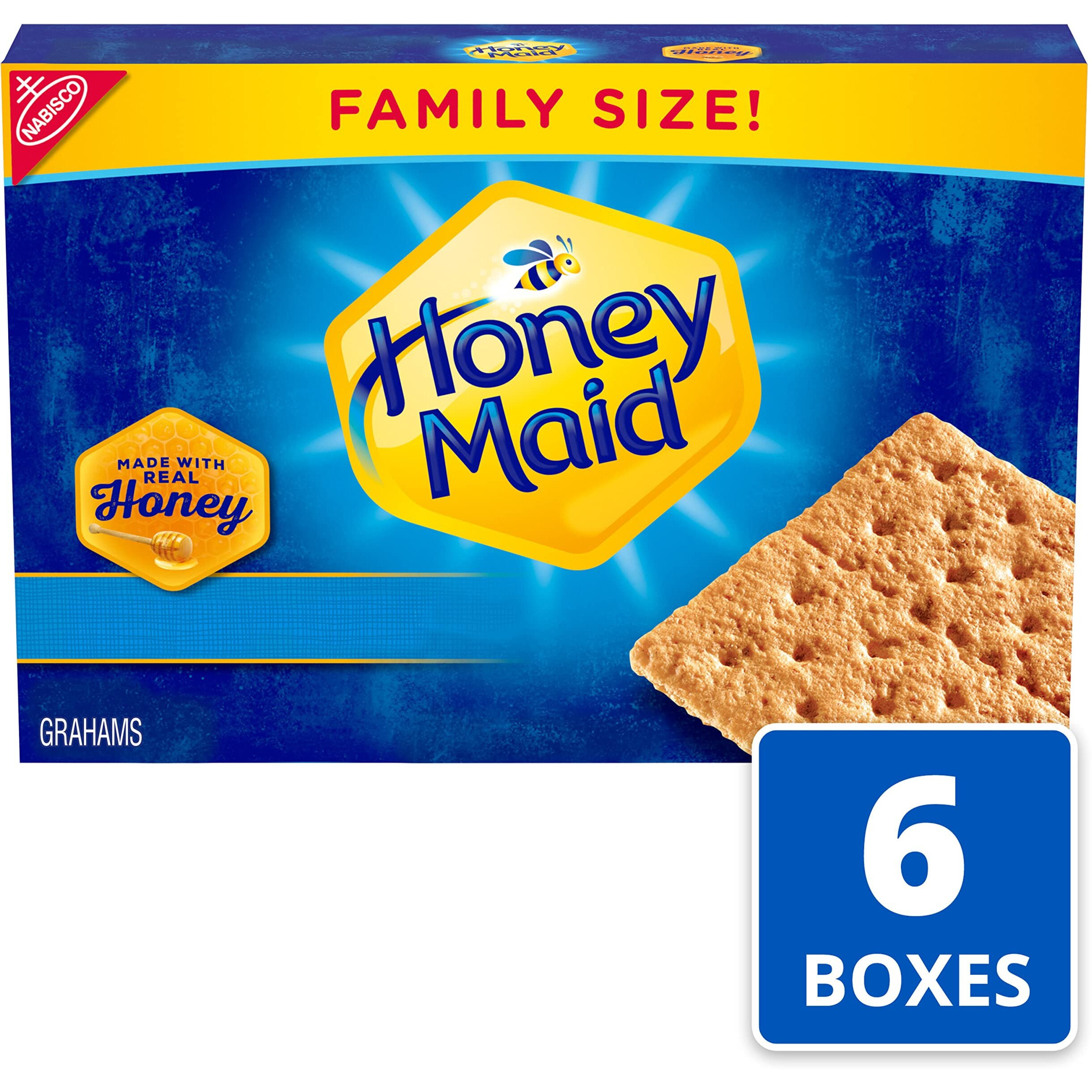 Honey Maid Graham Crackers, Family Size, 6 - 25.6 Oz Boxes