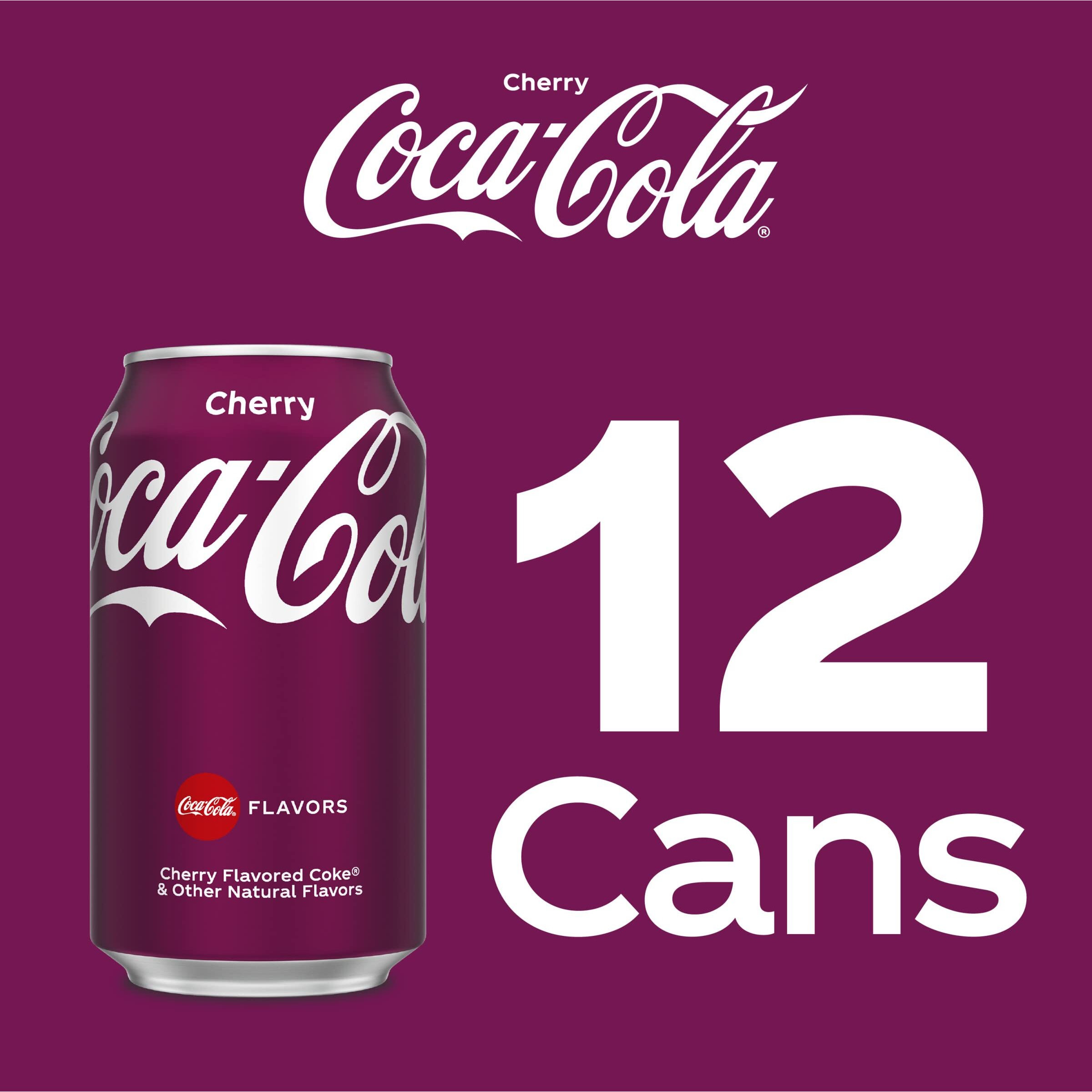Coca-Cola Cherry Coke Soda, 12 Fl Oz (Pack Of 12)