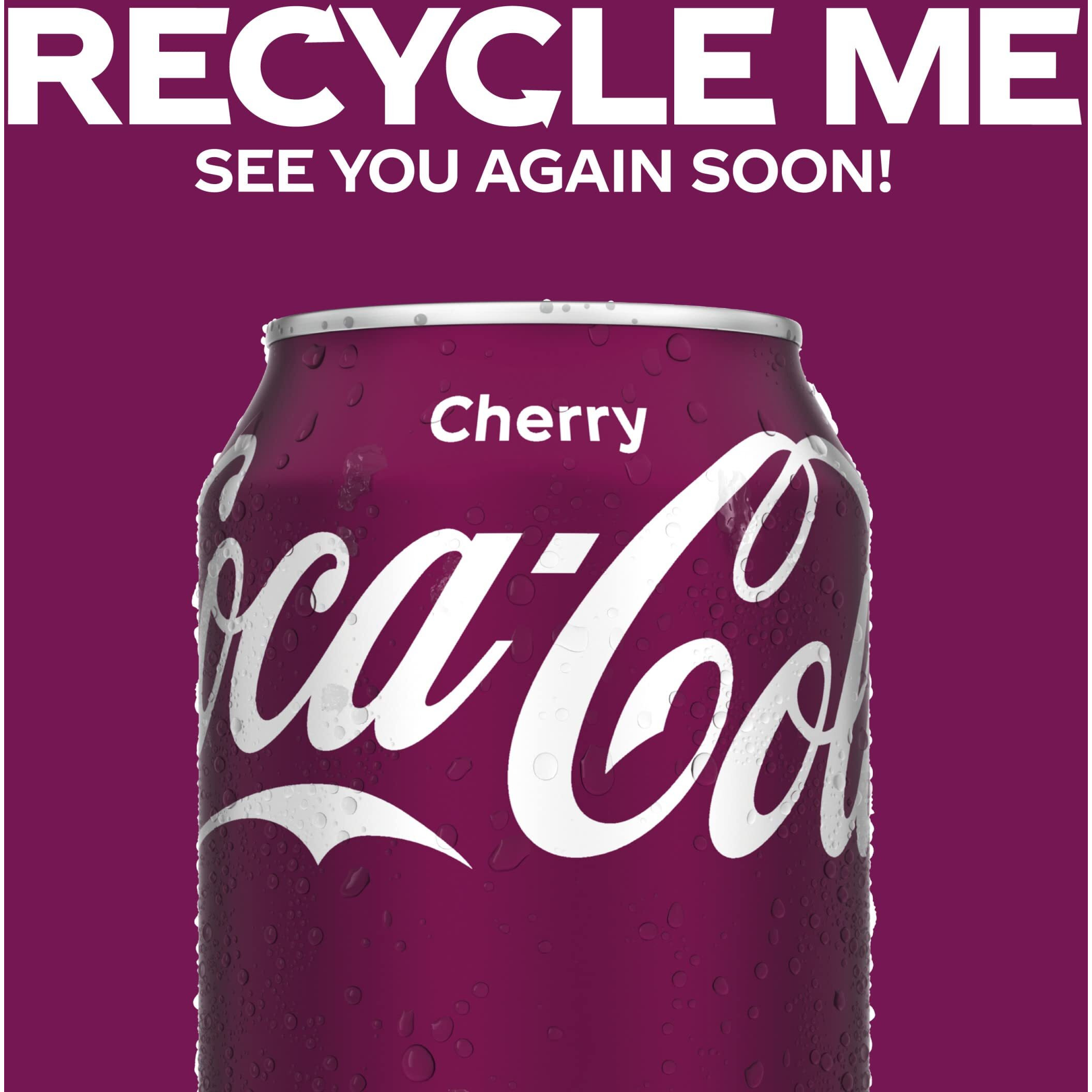 Coca-Cola Cherry Coke Soda, 12 Fl Oz (Pack Of 12)