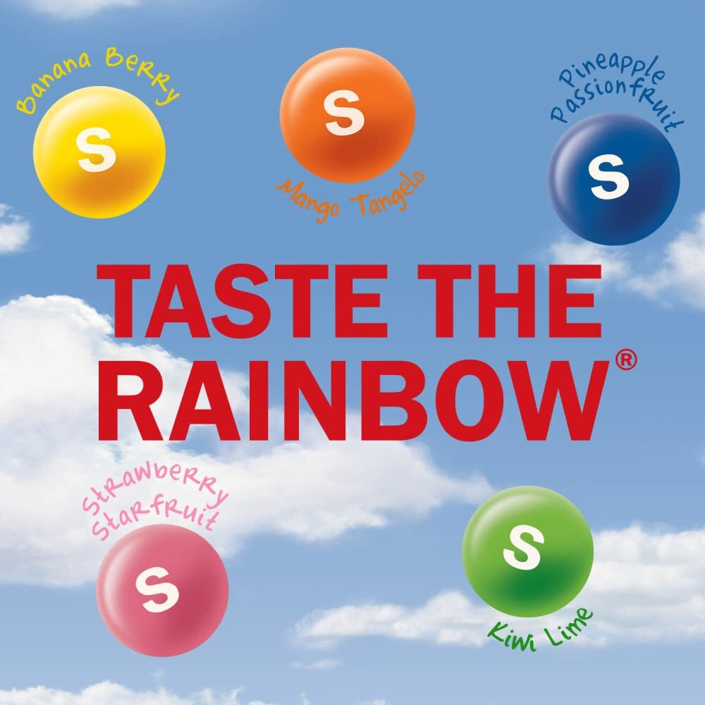 Skittles Tropical Summer Chewy Candy Assortment, 36 Ct Bulk Candy Box