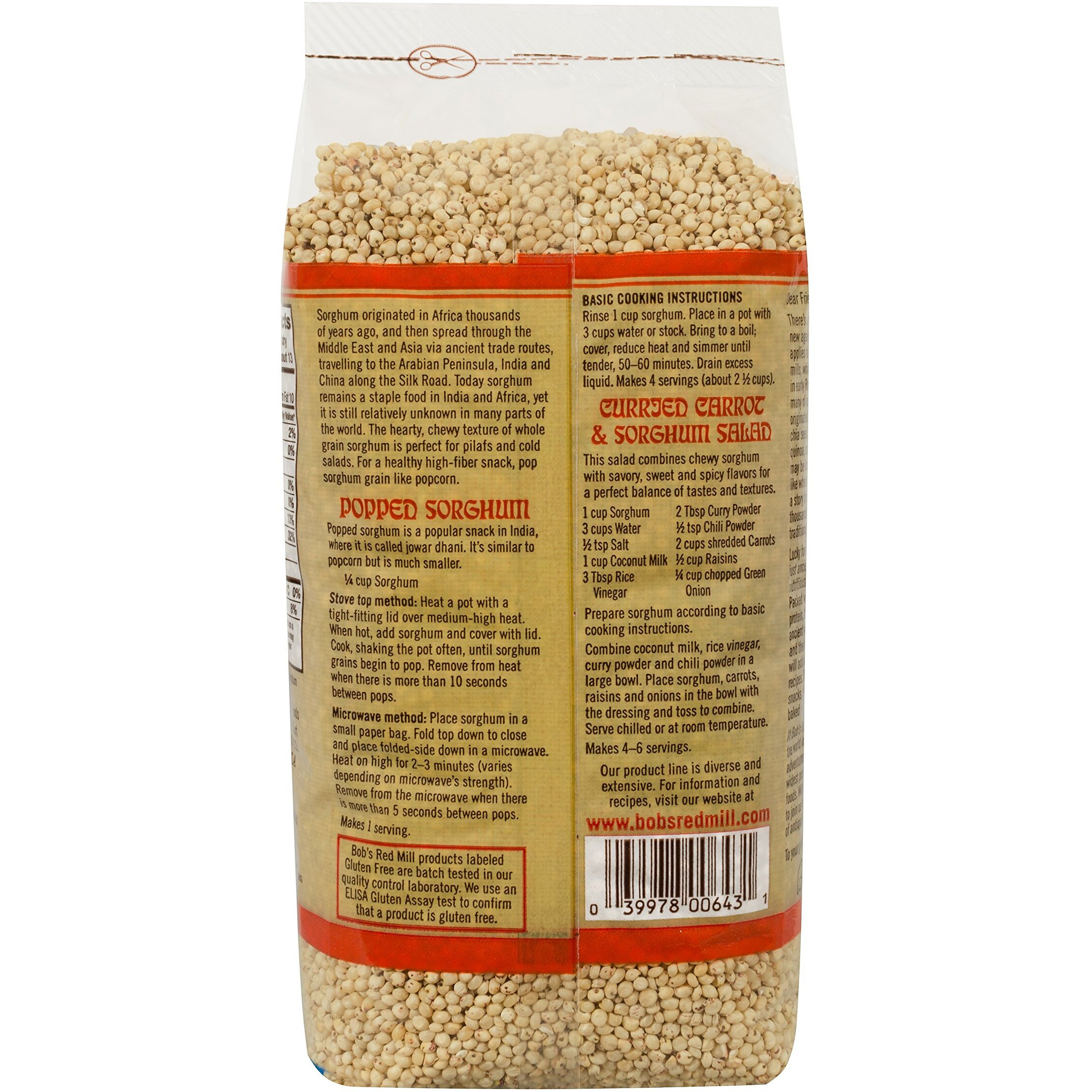 Bob's Red Mill 2531C244 Whole Grain Sorghum 24 Ounce