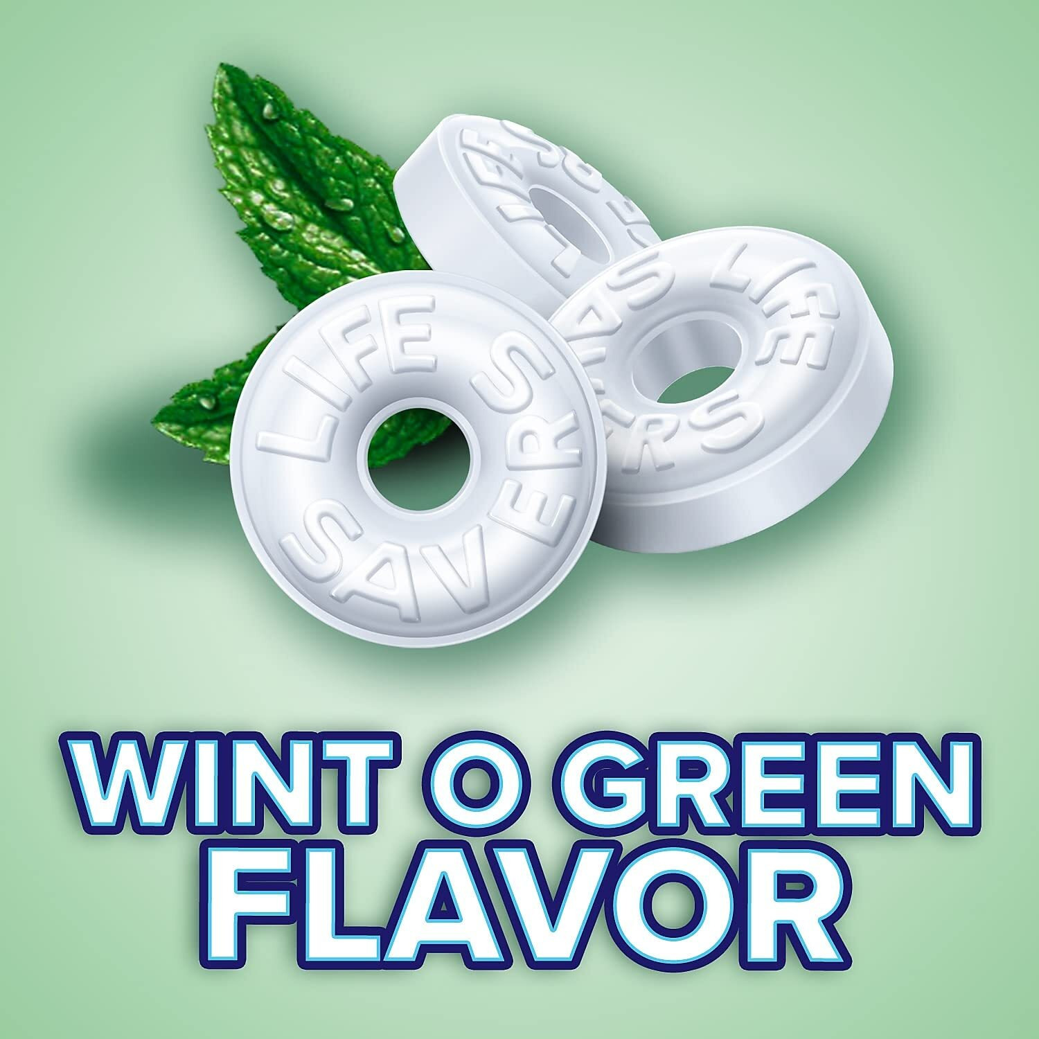 Life Savers Wint-O-Green Breath Mint Bulk Hard Candy, Party Size, 44.93 Oz Bag