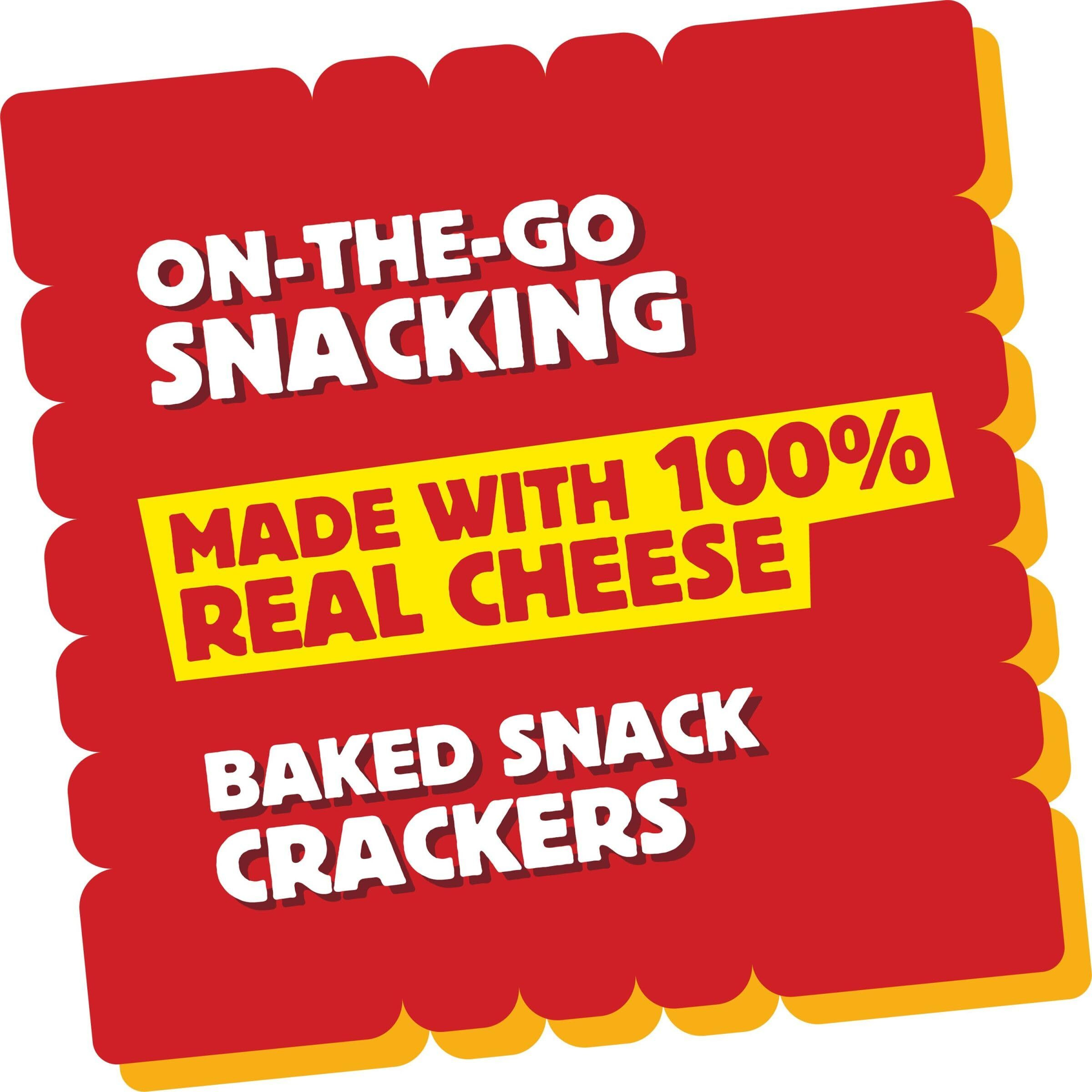 Cheez-It Cheese Crackers, Baked Snack Crackers, Lunch Snacks, Original, 21Oz Box (1 Box)