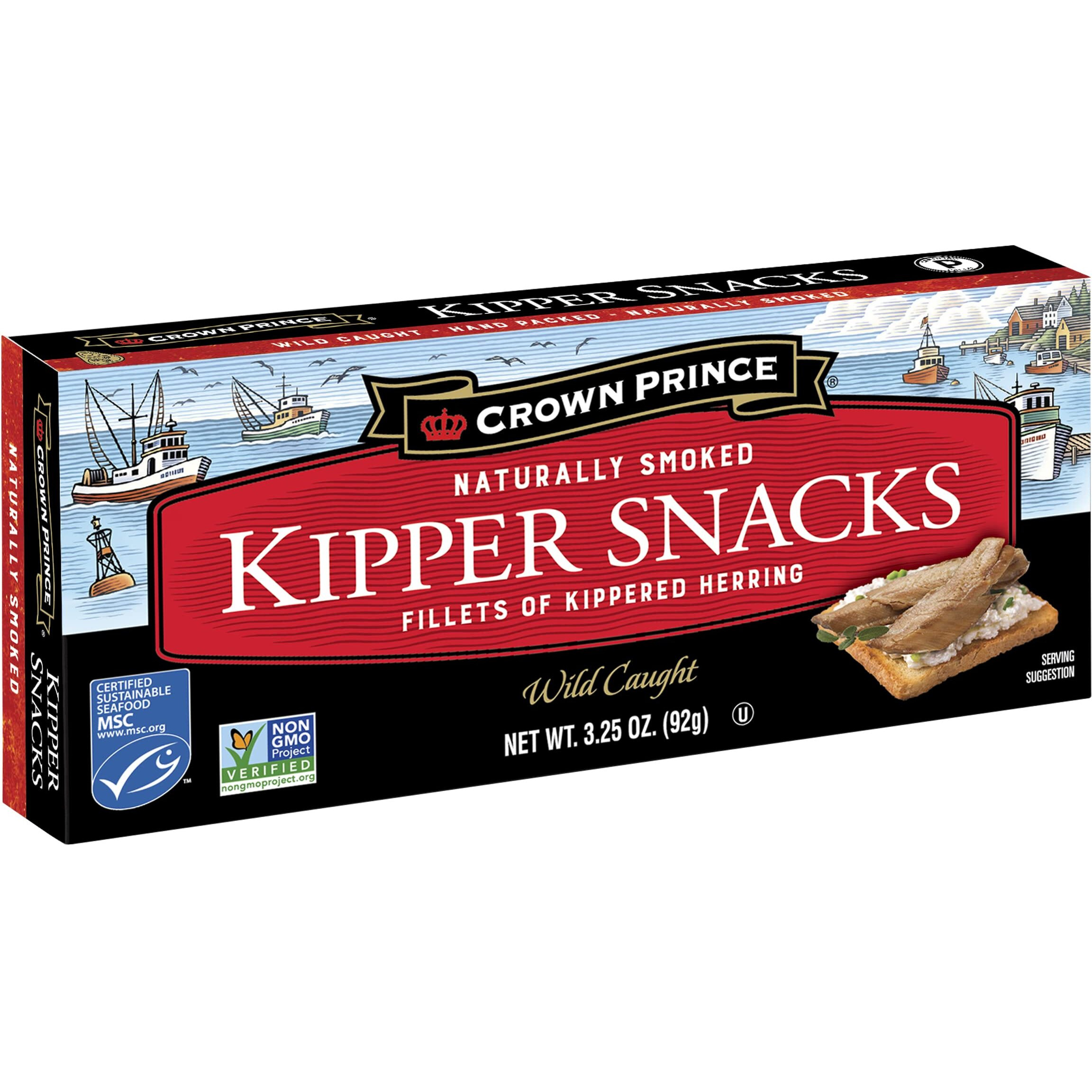 Crown Prince Kipper Snacks, 3.25 Ounce Cans (Pack Of 18)