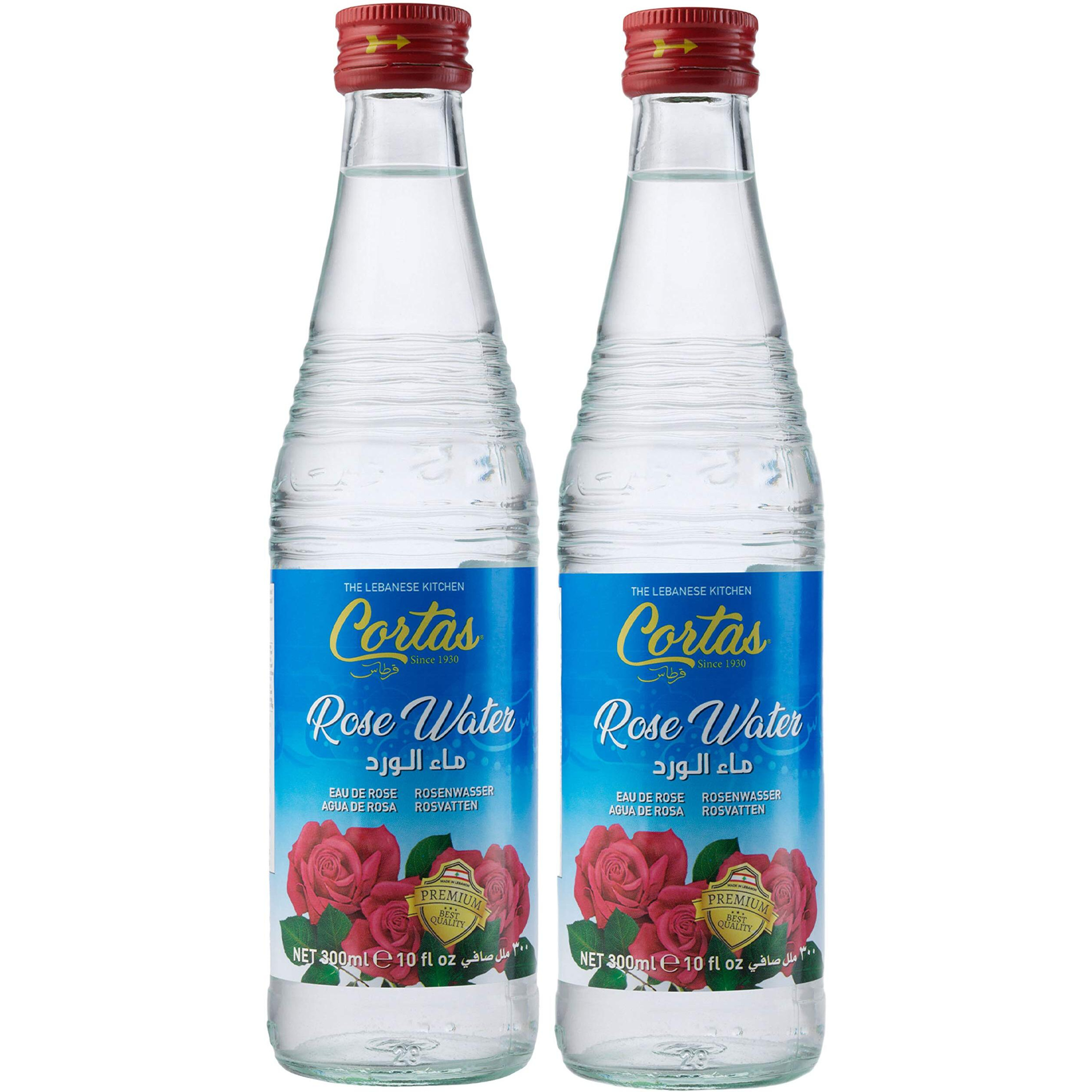 Cortas Premium Rose Water 10 Oz - Pack 2