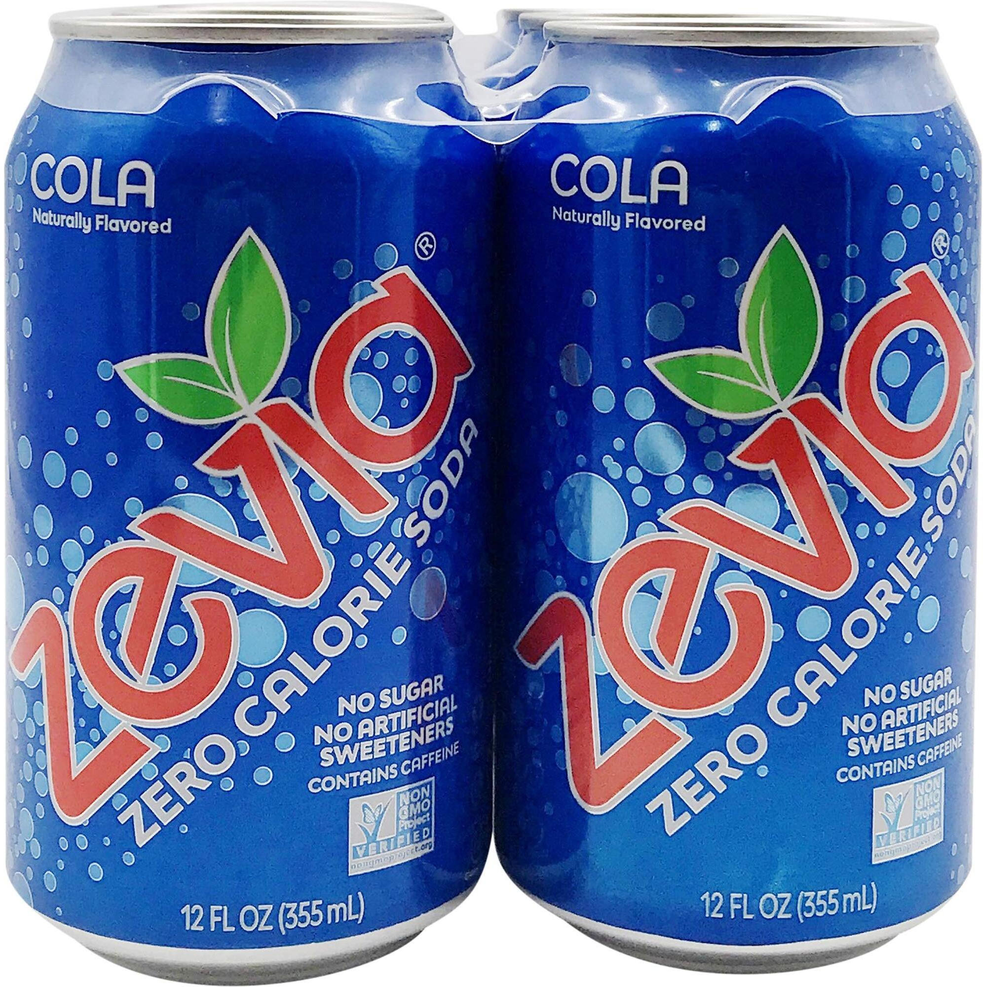 Zevia Zero Calorie Soda Cola, 12 Oz Pack Of 6