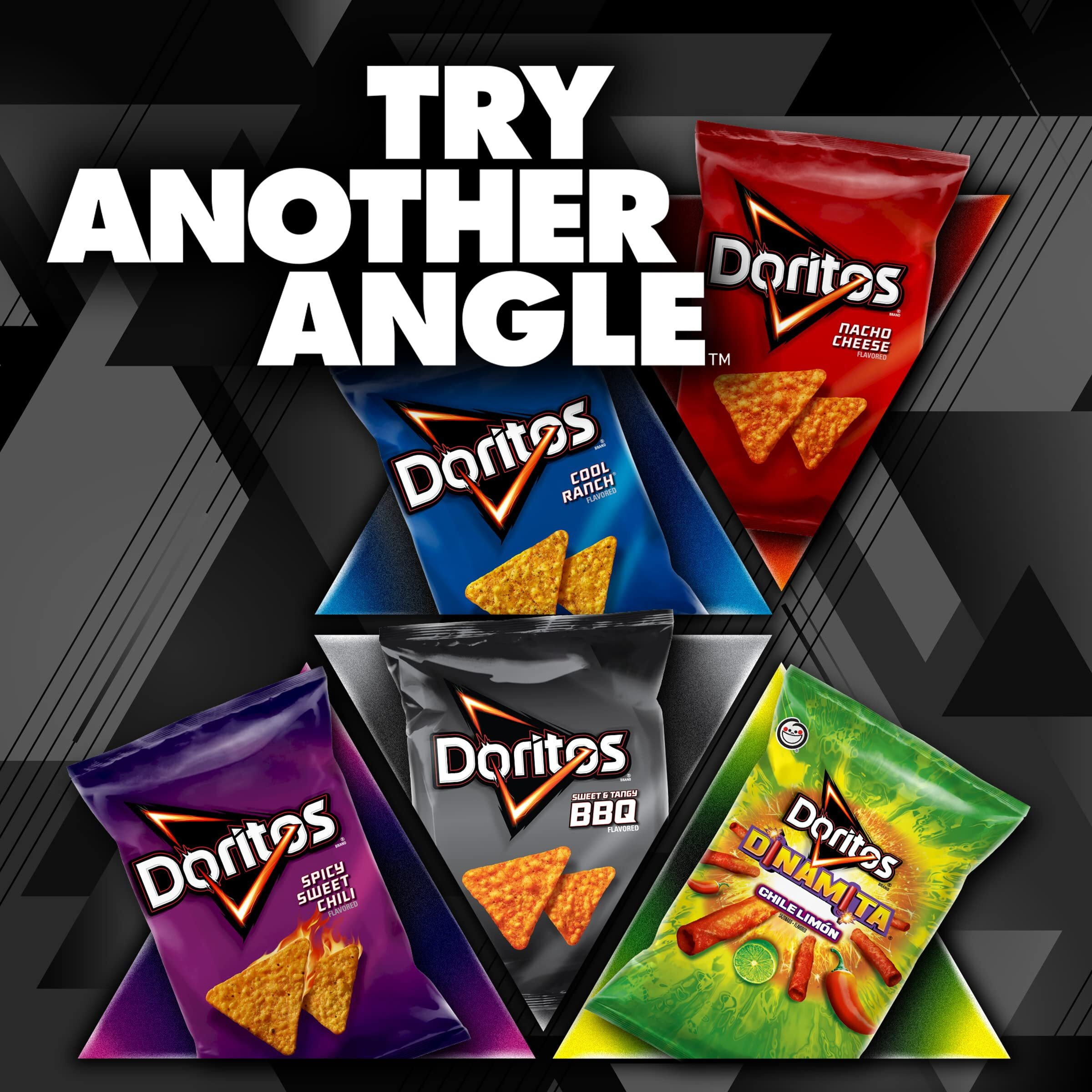 Doritos Flavored Tortilla Chips, Nacho Cheese, 1 Ounce (Pack Of 40)