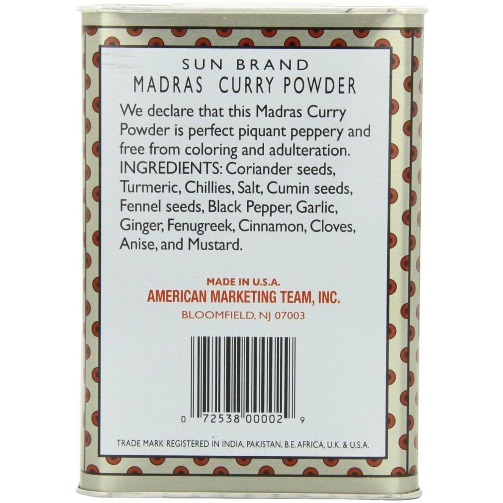 Sun Brand Madras Curry Powder, 1 Pound (Pack Of 1)
