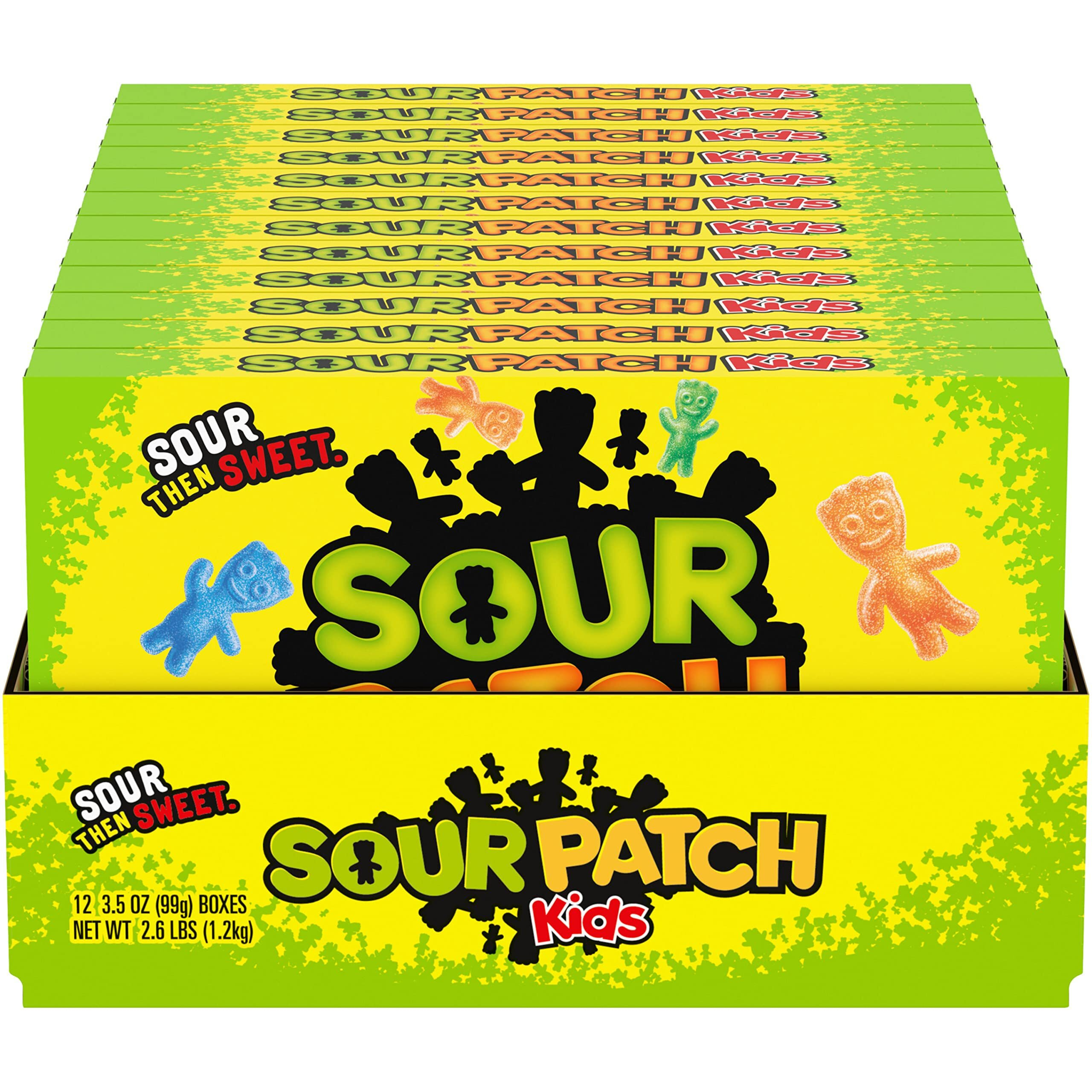 Sour Patch Kids Soft & Chewy Candy, 12 - 3.5 Oz Boxes