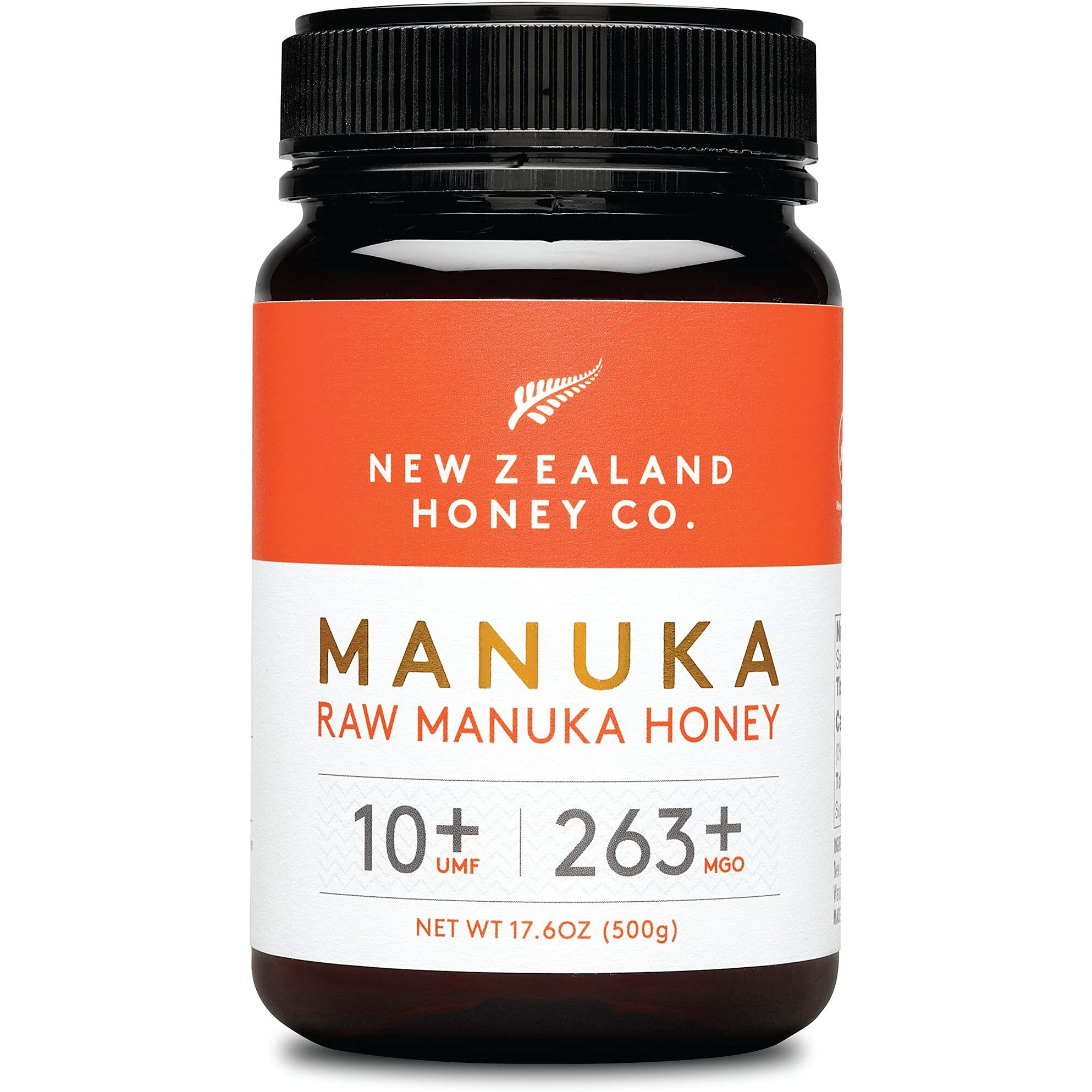 New Zealand Honey Co. Raw Manuka Honey Umf 10+ | Mgo 263+, Umf Certified / 17.6Oz
