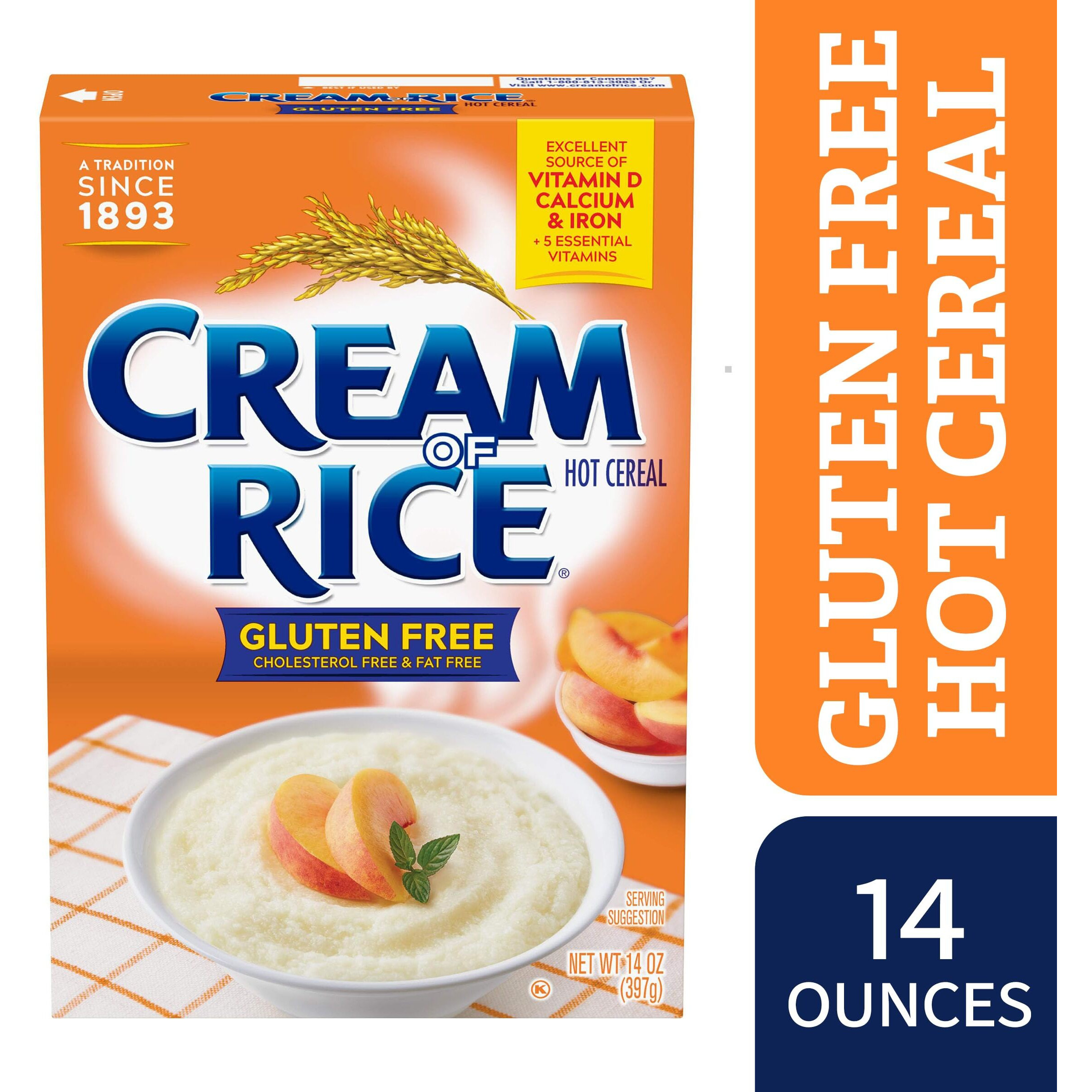 Cream Of Rice Gluten Free Hot Cereal, 14 Ounce (Pack Of 12)