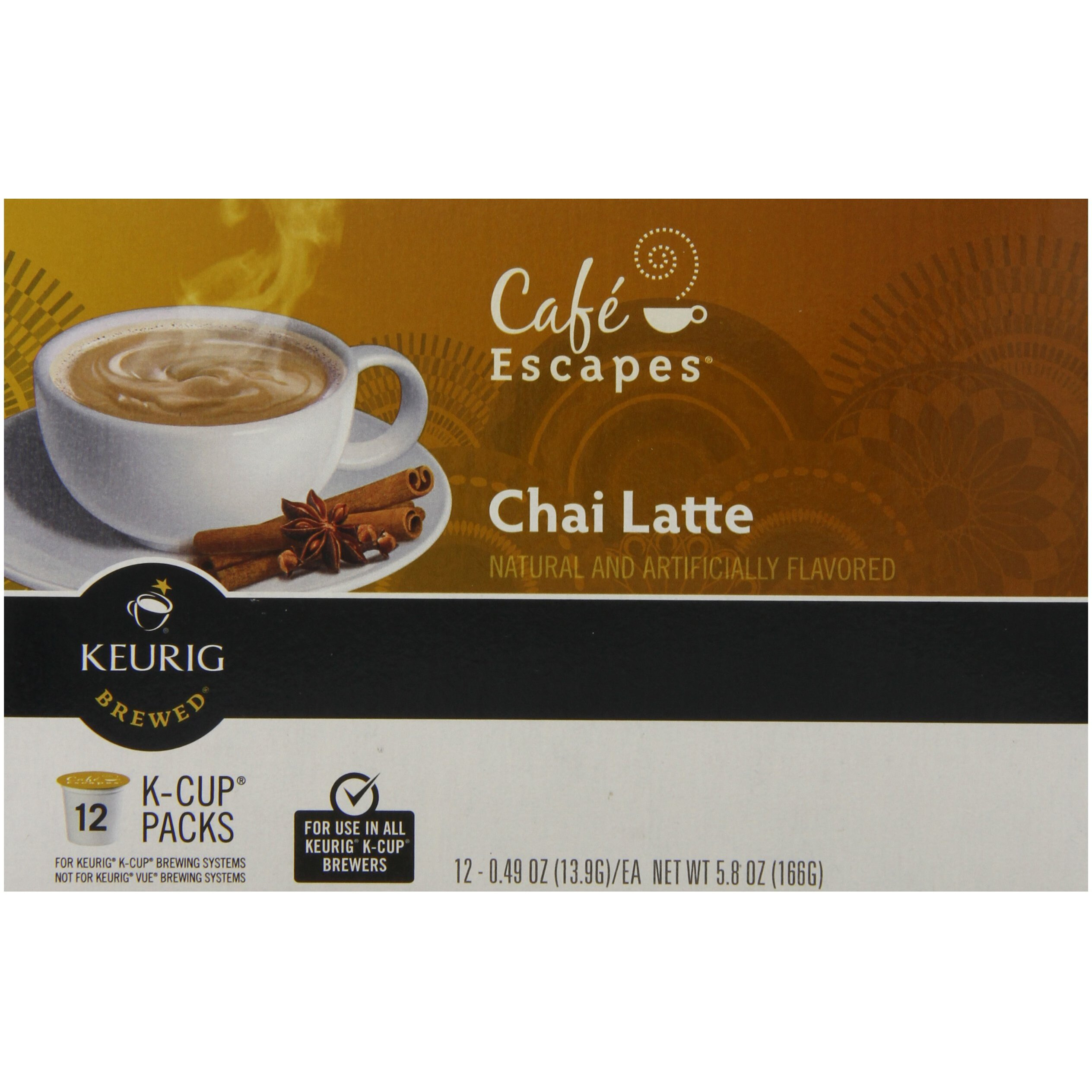 Green Mountain Chai Latte, 12-Count K-Cups