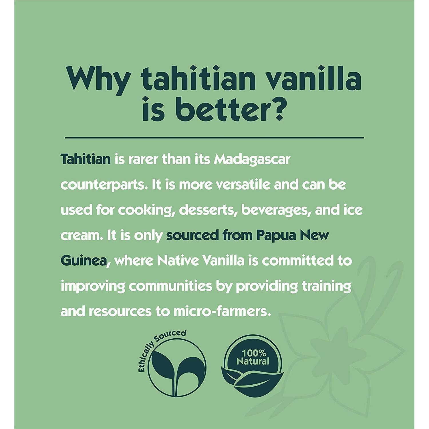 Native Vanilla Powder - Premium Gourmet 100% Pure Ground Vanilla Bean Powder - For Chefs And Homemade Baking, Ice Cream, Coffee (2 Ounce (Pack Of 1))