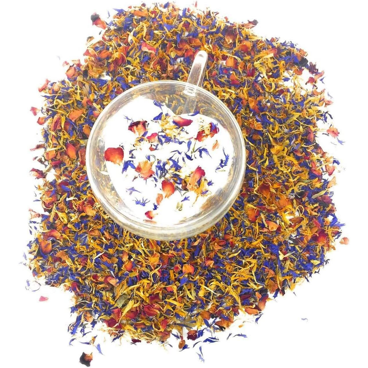Spring Flower Blend - Edible Flowers - Rose, Cornflower And Marigold - All Natural, Culinary Grade Delights (0.35Oz) - Premium Quality - Perfect For Beverages, Cakes