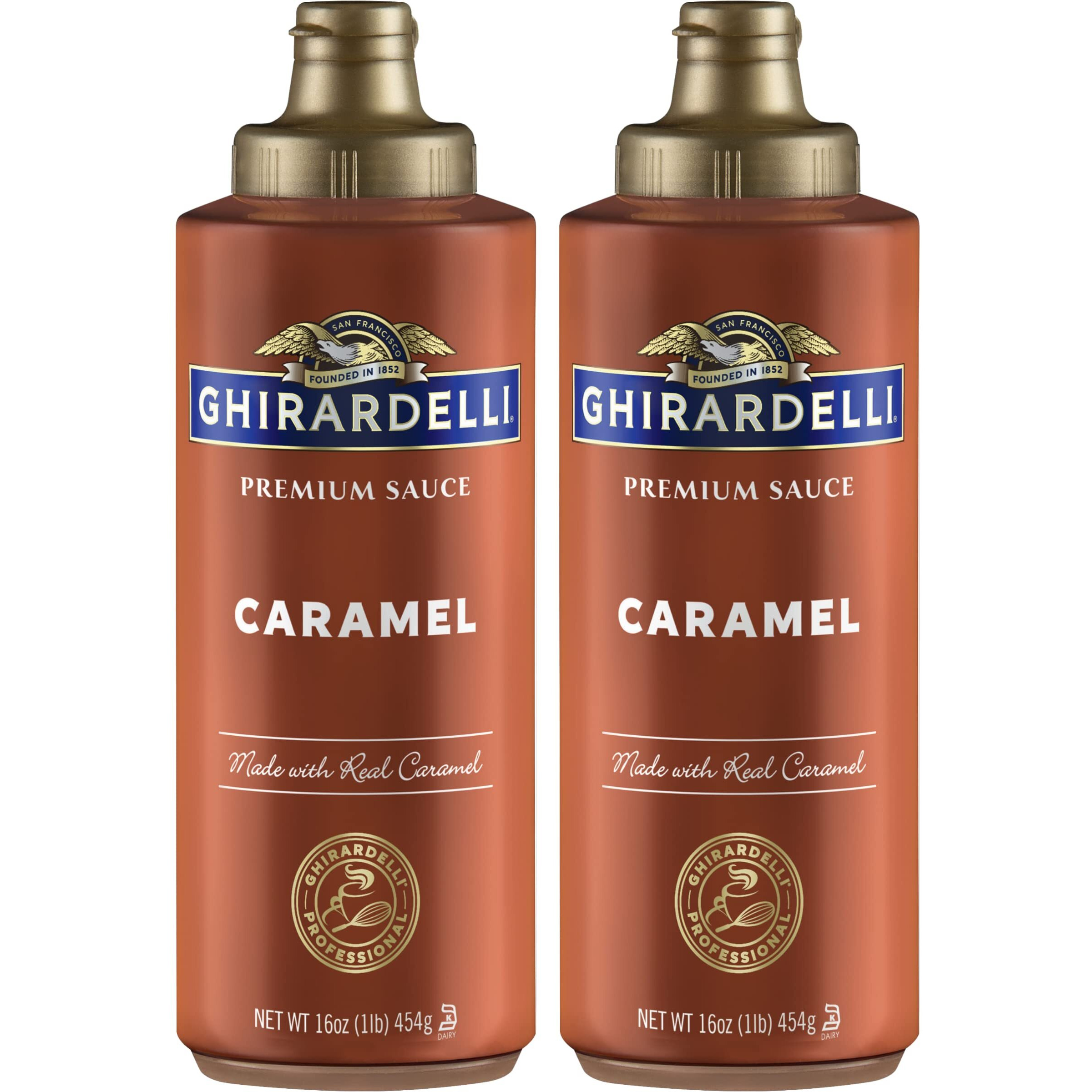 Ghirardelli Caramel Flavored Sauce 16 Oz. Squeeze Bottle (Pack Of 2)